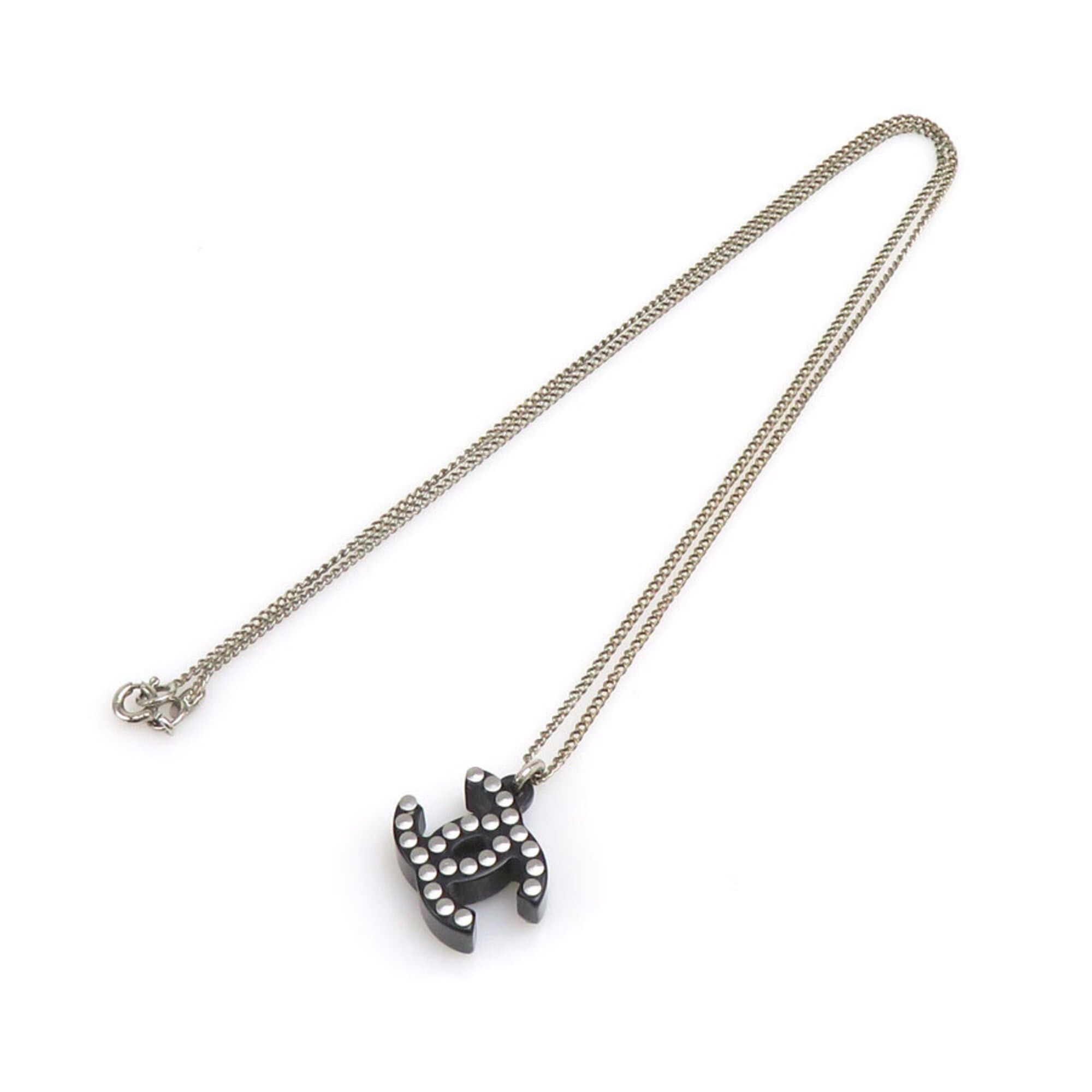 Chanel Chanel Necklace Resin Metal Black Women's h32176i Size ONE SIZE - 9 Thumbnail