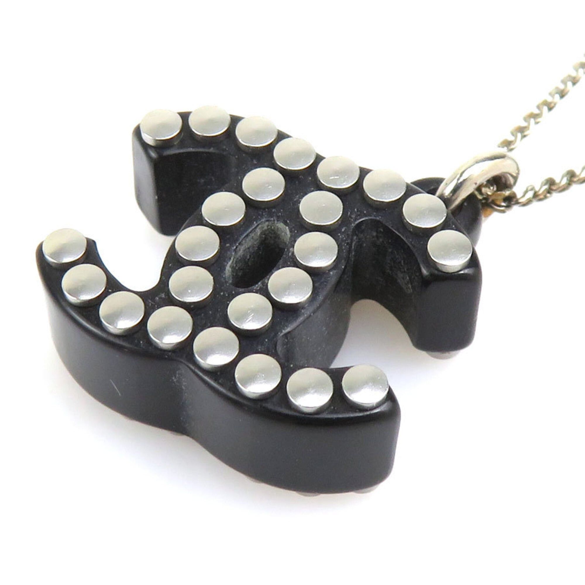 Chanel Chanel Necklace Resin Metal Black Women's h32176i Size ONE SIZE - 5 Thumbnail
