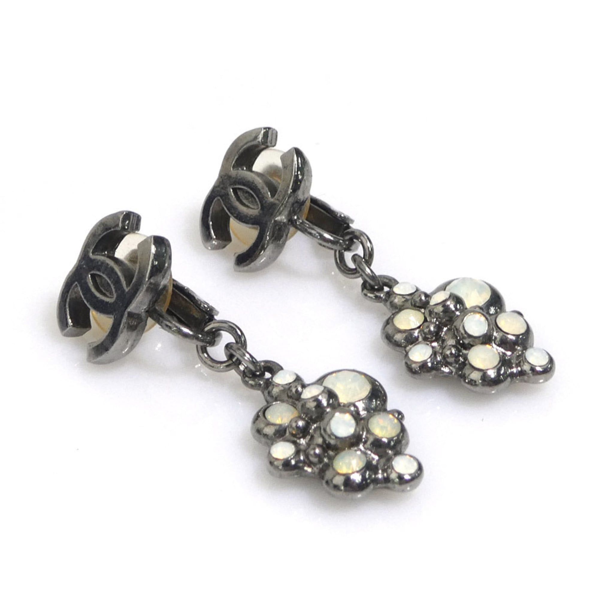 Chanel Chanel Earrings Metal Gunmetal Women's h32165i Size ONE SIZE - 2 Thumbnail