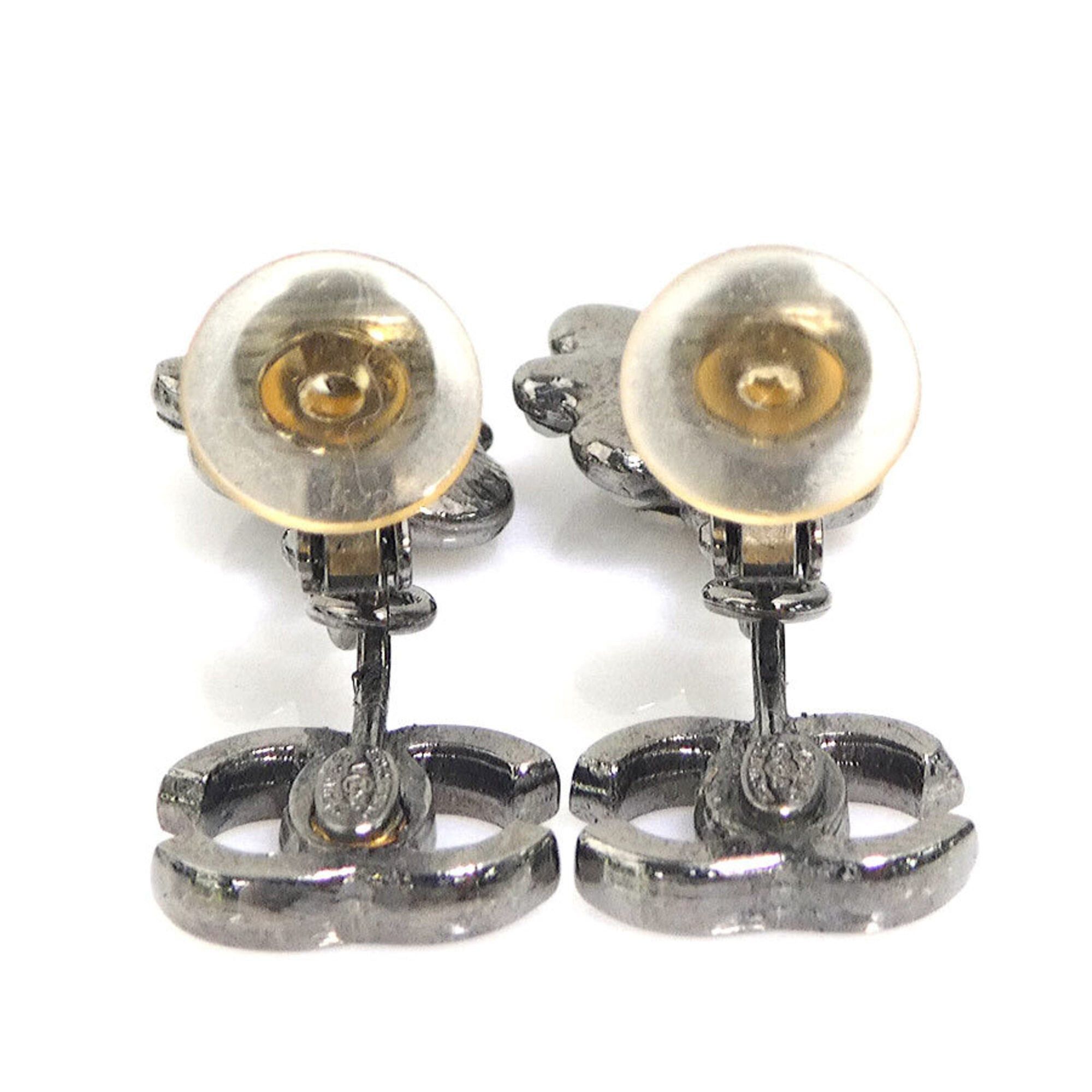 Chanel Chanel Earrings Metal Gunmetal Women's h32165i Size ONE SIZE - 6 Thumbnail