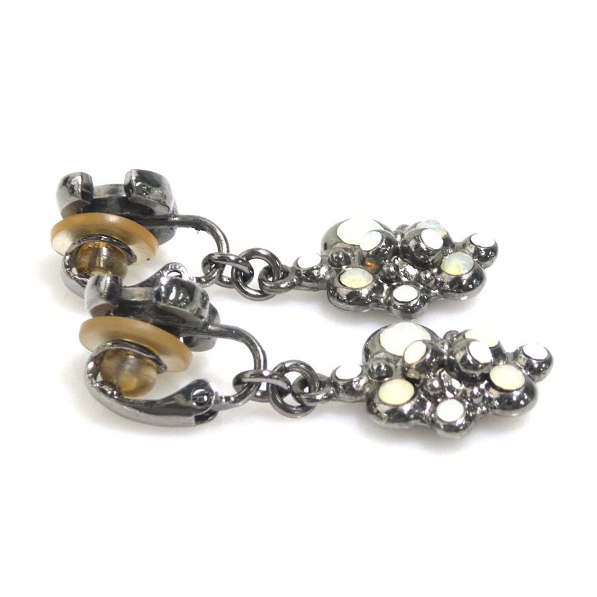 Chanel Chanel Earrings Metal Gunmetal Women's h32165i Size ONE SIZE - 5 Thumbnail