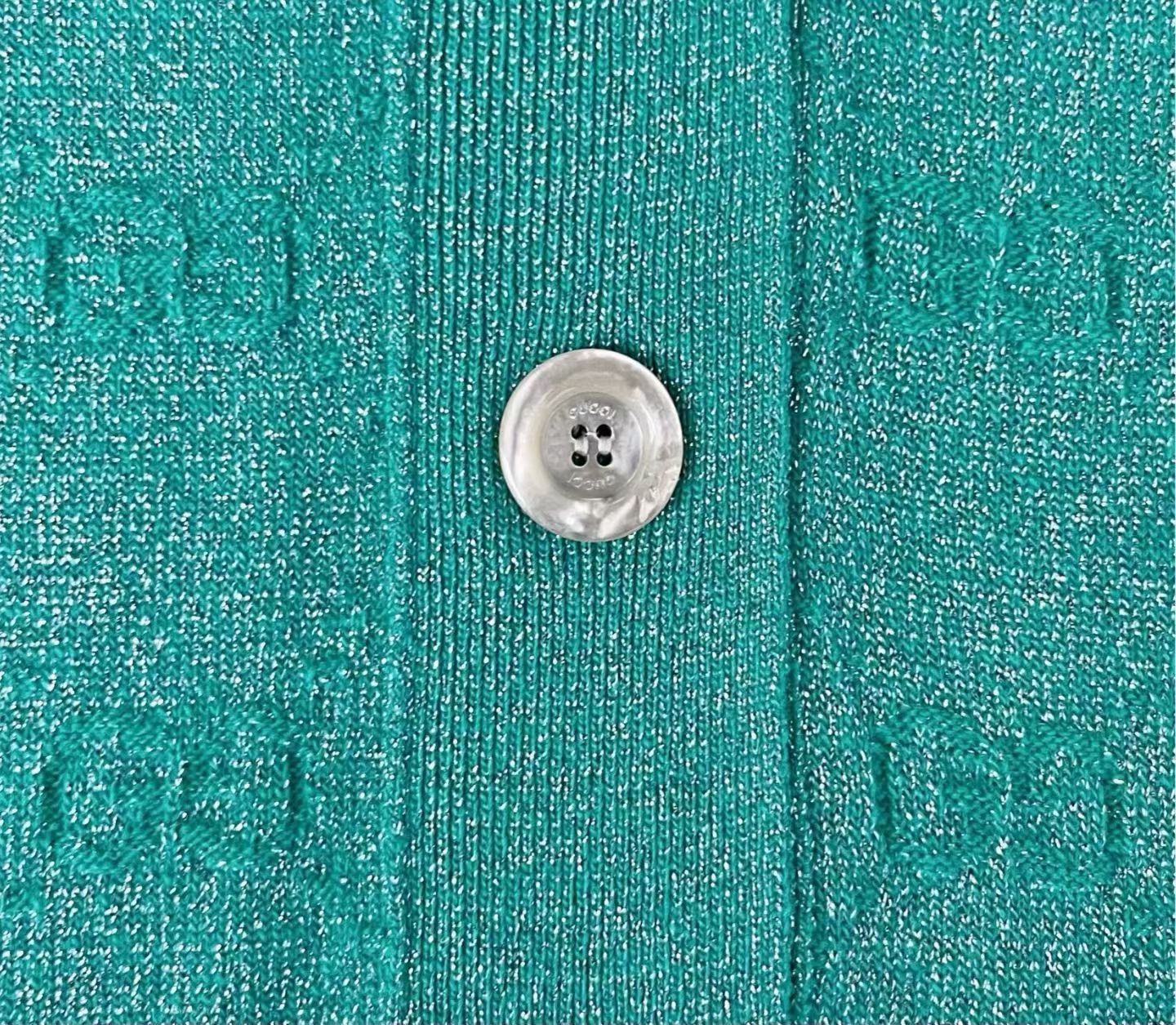 Gucci Gucci Lake Green Double G Knit Cardigan Size US M / EU 48-50 / 2 - 5 Thumbnail