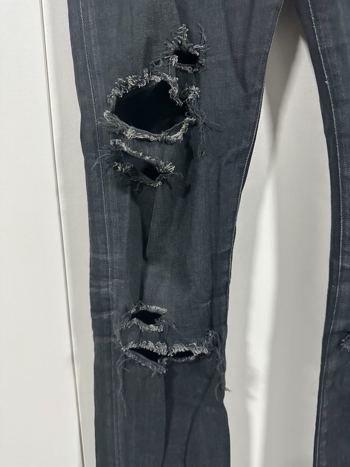 Saint Laurent Paris Saint Laurent SLP 15AW Black Skinny Jeans Size US 29 - 4 Thumbnail