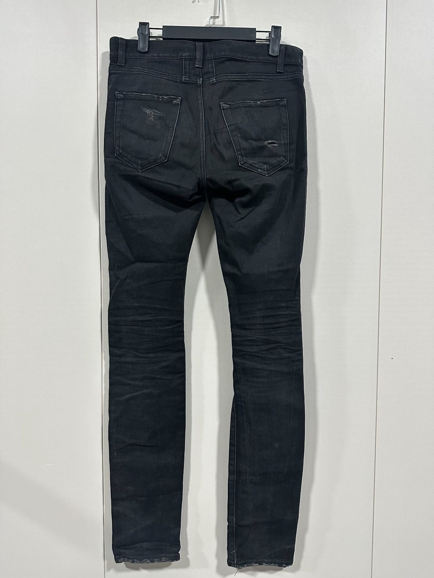 Saint Laurent Paris Saint Laurent SLP 15AW Black Skinny Jeans Size US 29 - 2 Thumbnail