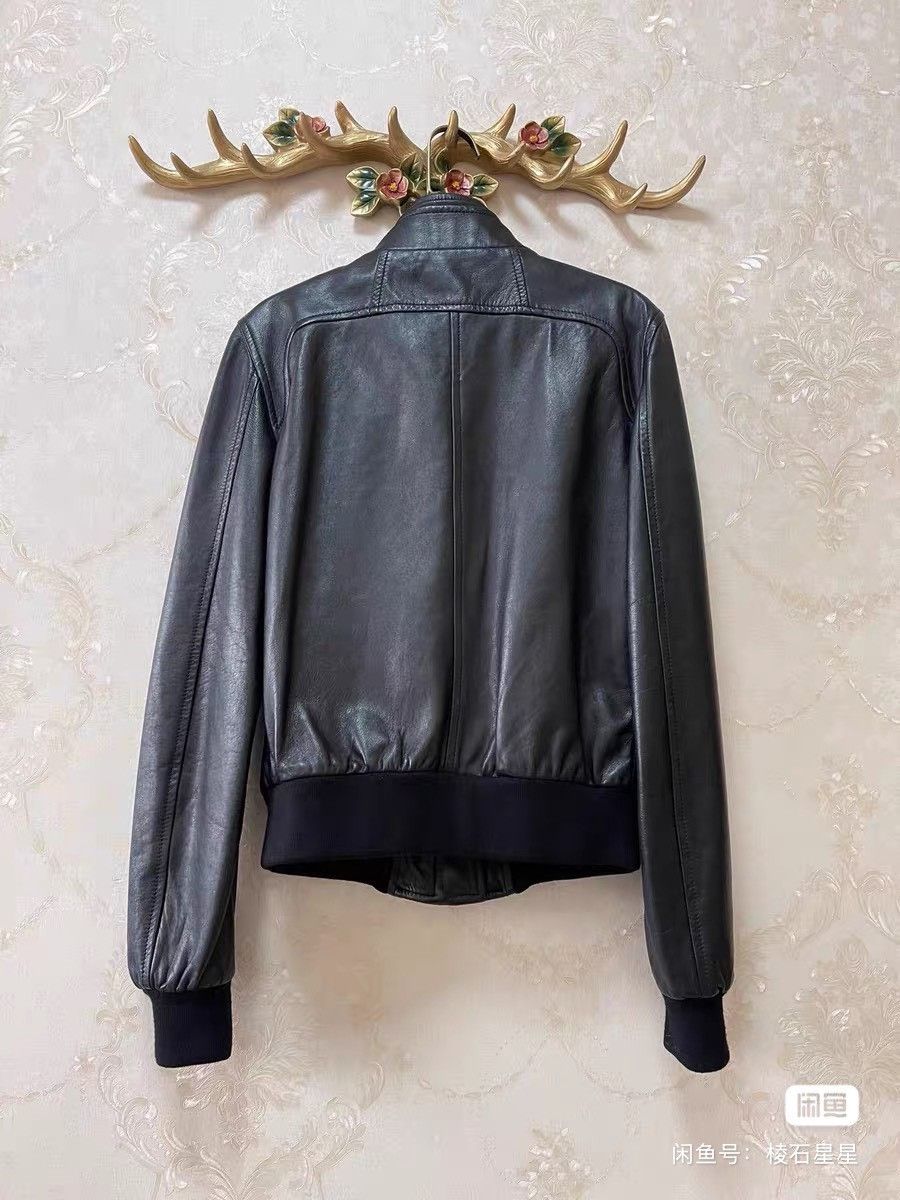 DGK DG Black Leather Jacket with Logo Size US XS / EU 42 / 0 - 7 Thumbnail