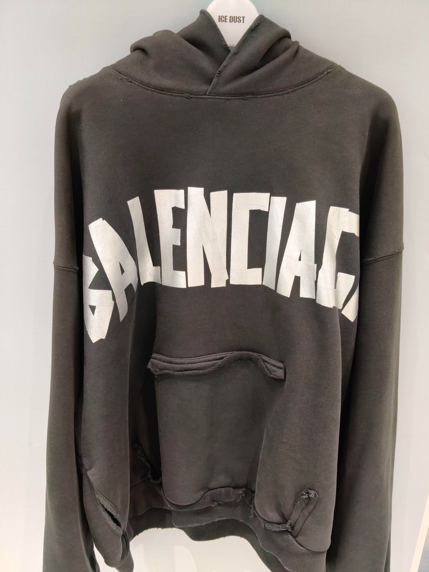 Balenciaga Balenciaga Logo Hooded Sweatshirt Size US L / EU 52-54 / 3 - 3 Thumbnail