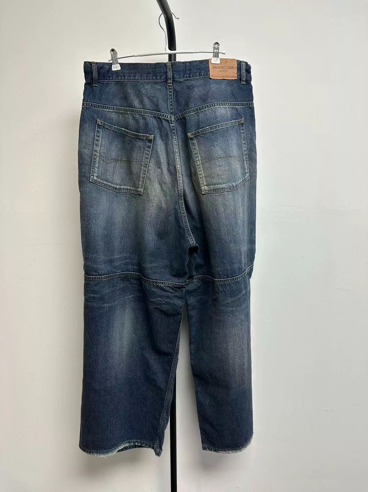 Balenciaga Balenciaga Wide-Leg Zipper Jeans Size 22" - 2 Thumbnail