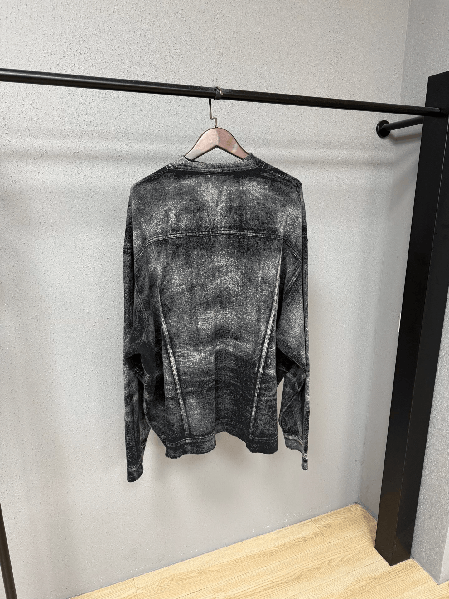 Balenciaga Balenciaga Gray-Black Gradient Denim Jacket Size XL / US 12-14 / IT 48-50 - 2 Thumbnail