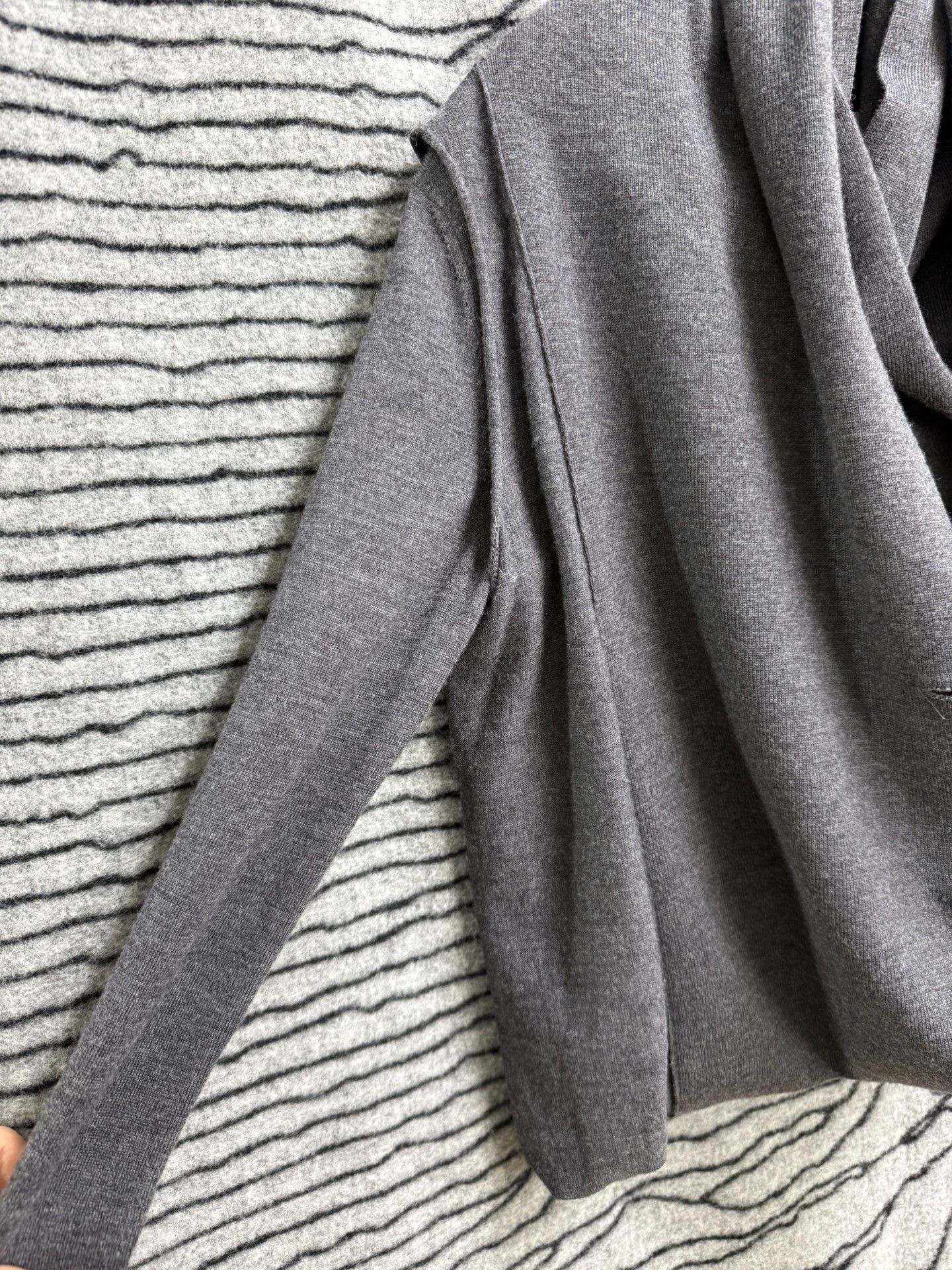 Maison Margiela Maison Margiela 11AW Double-Layer Wool Cardigan Size US S / EU 44-46 / 1 - 6 Thumbnail