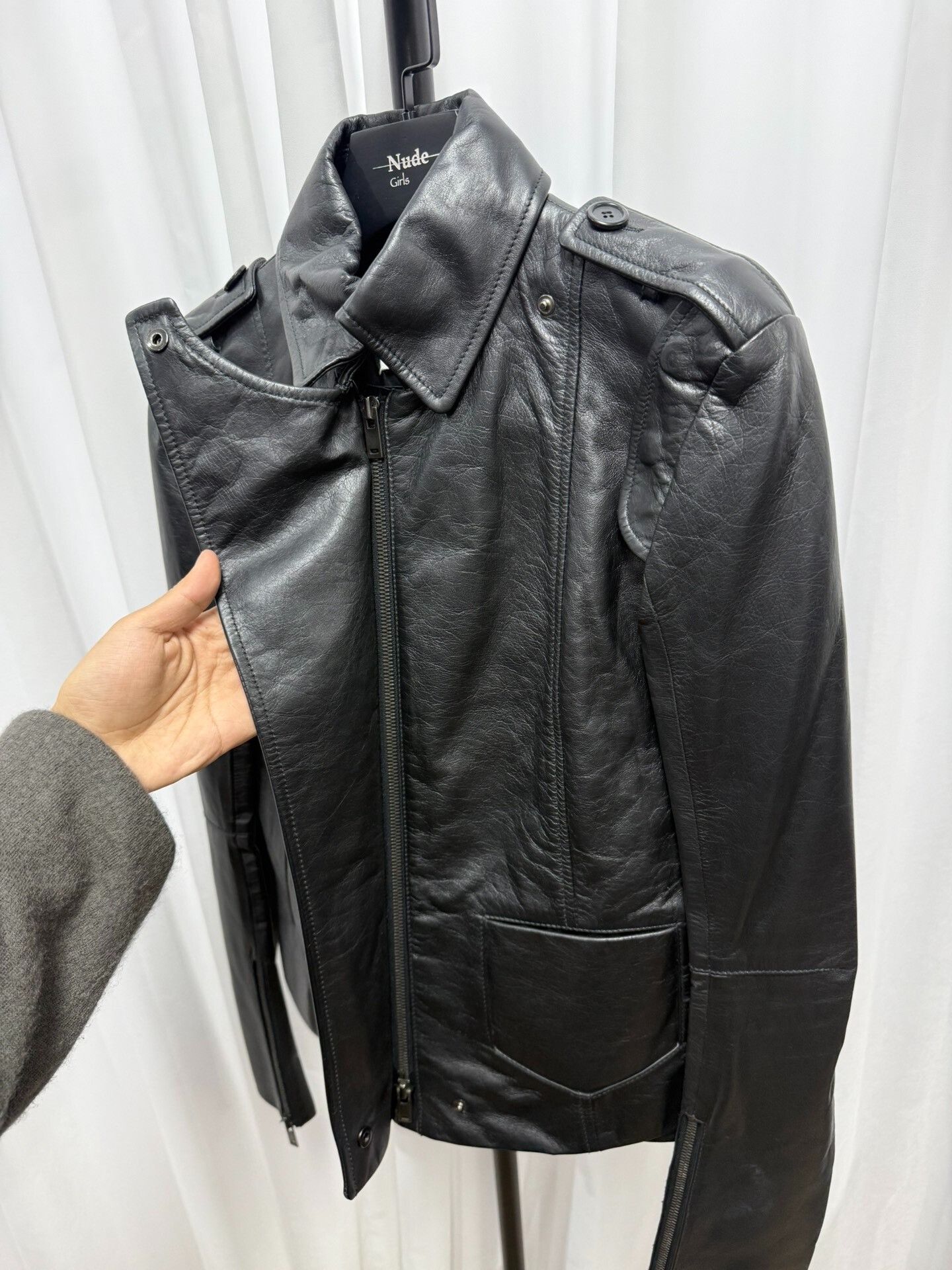 Maison Margiela Maison Margiela Detachable Sleeve Leather Jacket Size S / US 4 / IT 40 - 3 Thumbnail
