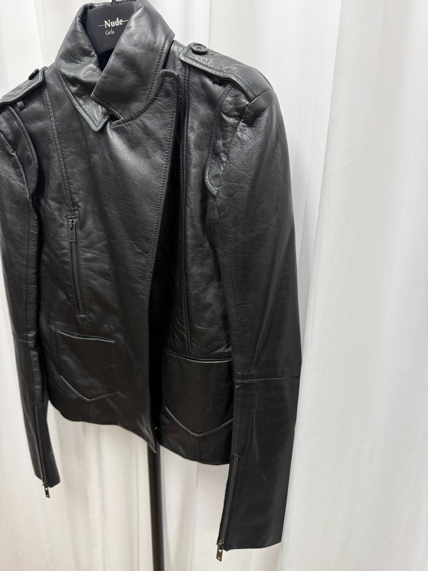 Maison Margiela Maison Margiela Detachable Sleeve Leather Jacket Size S / US 4 / IT 40 - 2 Thumbnail