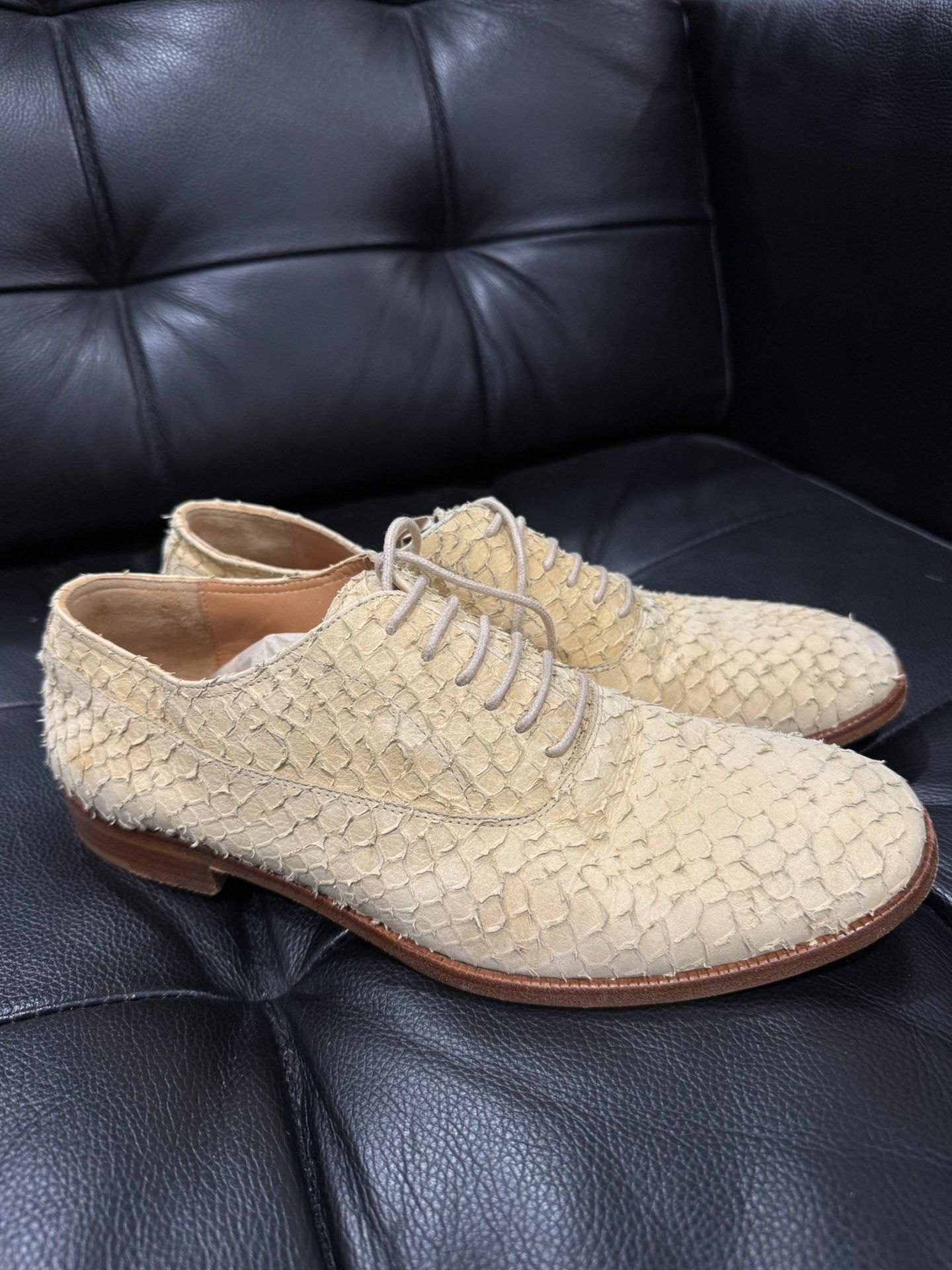 Maison Margiela Maison Margiela Snake Skin Derby Size US 6.5 / EU 39-40 - 3 Thumbnail