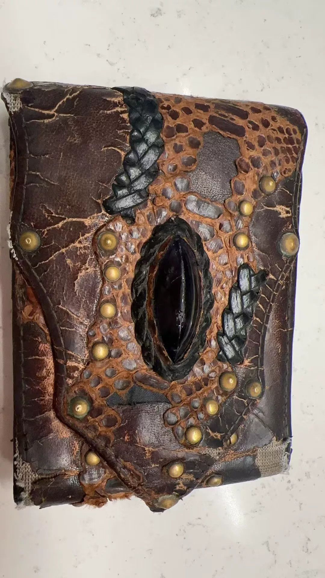 KMRii Snake Print Leather Studded Gem Wallet Size ONE SIZE - 2 Thumbnail