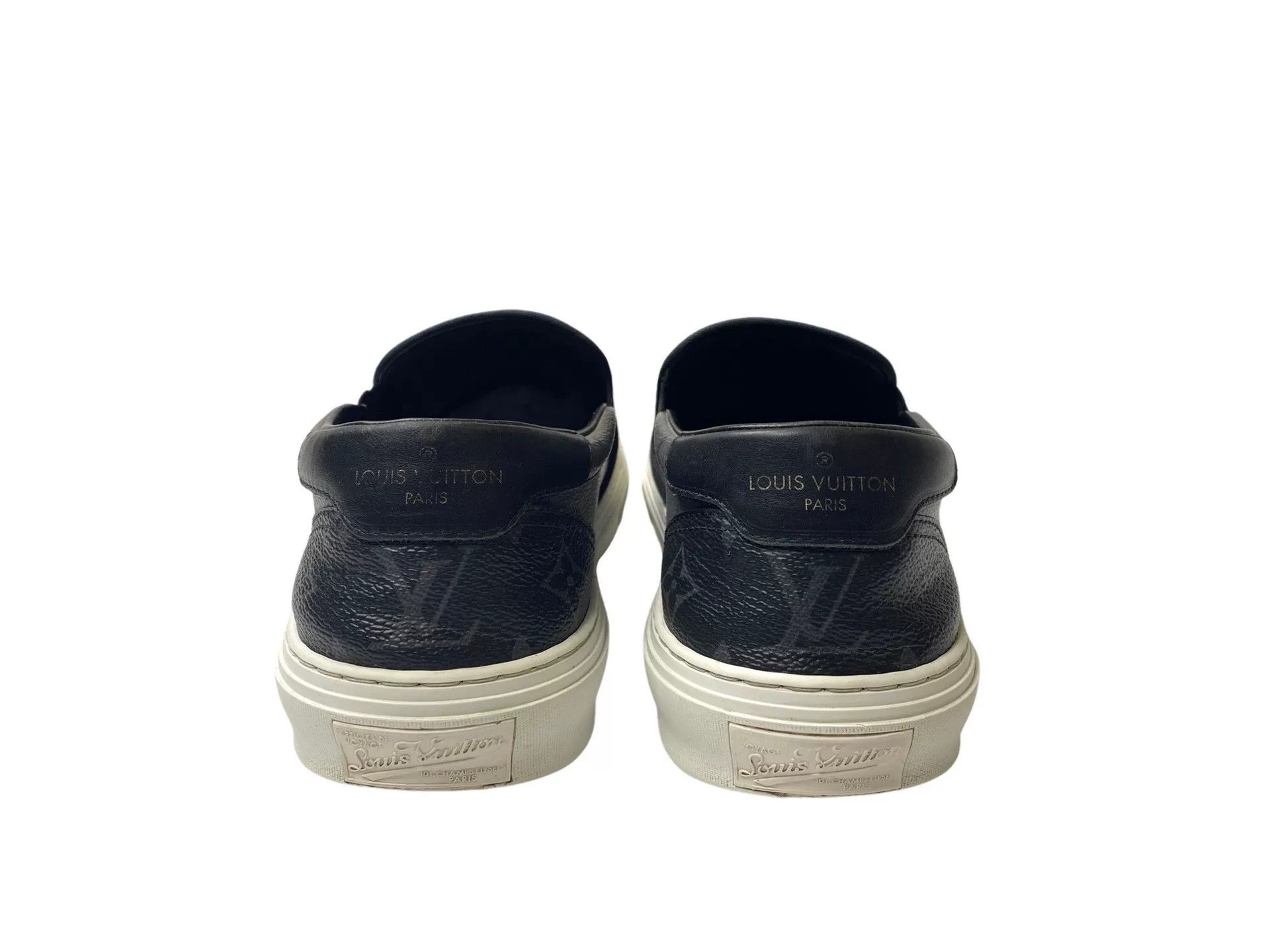 Louis Vuitton Louis Vuitton Black Silver Monogram Slip-ons Size US 9 / EU 42 - 5 Thumbnail