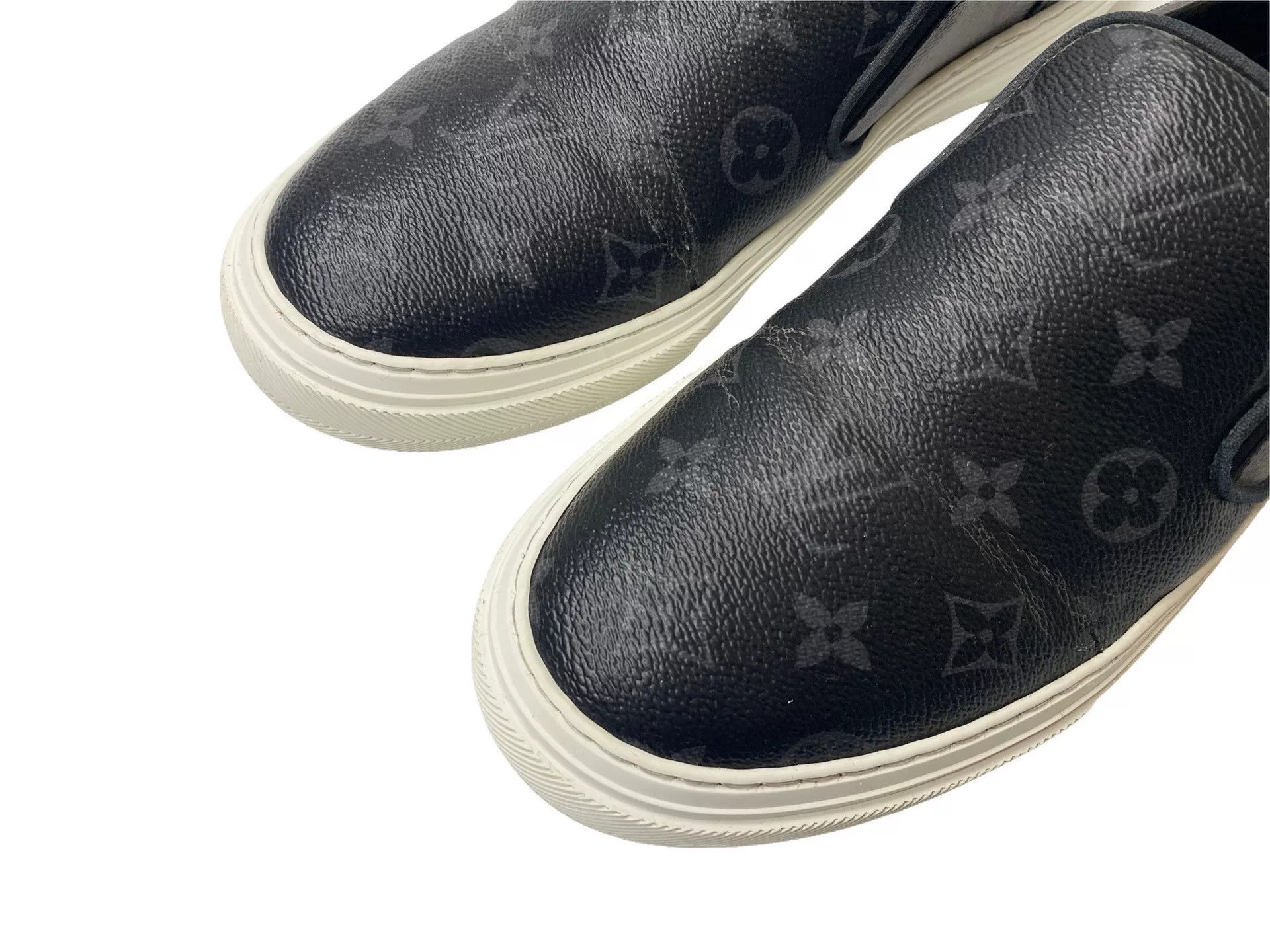 Louis Vuitton Louis Vuitton Black Silver Monogram Slip-ons Size US 9 / EU 42 - 2 Thumbnail