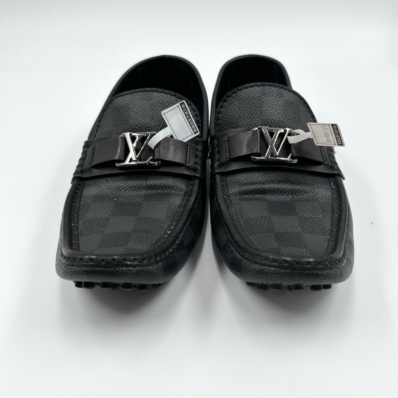 Louis Vuitton Louis Vuitton Black Gray Check Loafers Size US 6.5 / EU 39-40 - 2 Thumbnail