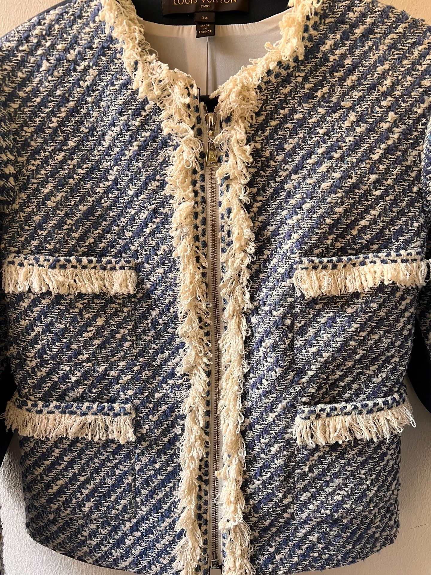 Louis Vuitton Louis Vuitton Chanel-Style Tweed Jacket Size XXS / US 00 / IT 34 - 4 Thumbnail