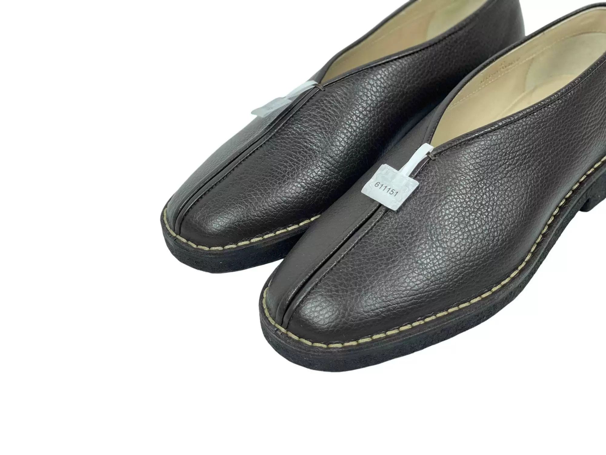 Lemaire Lemarie Brown Lychee-Pattern Monk Shoes Size US 9 / EU 42 - 2 Thumbnail