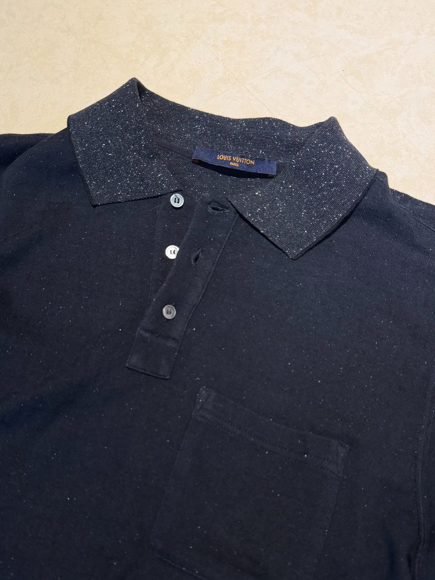 Louis Vuitton Louis Vuitton Black Monogram Embossed Polo Size US M / EU 48-50 / 2 - 4 Thumbnail