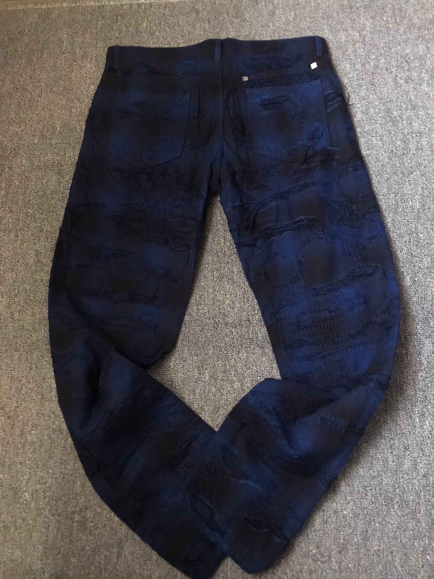 Givenchy Givenchy Blue Black Plaid Casual Pants Size US 36 / EU 52 - 2 Thumbnail