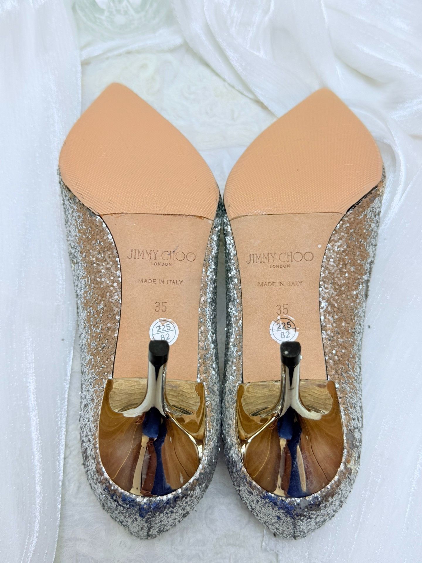 Jimmy Choo Jimmy Choo Silver Lowtop Sneakers us_5 Women Size US 5 / IT 35 - 6 Thumbnail