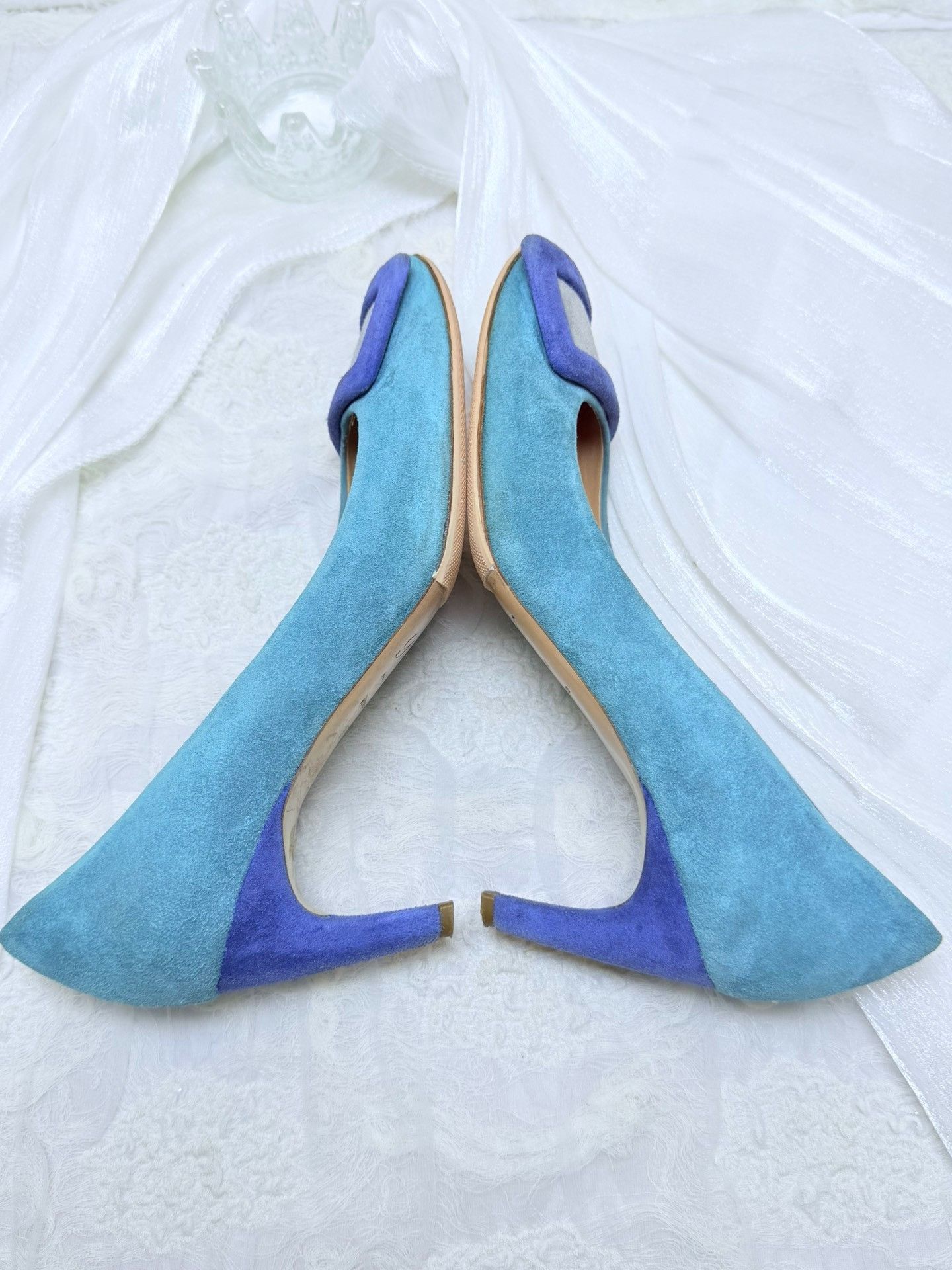 Roger Vivier Roger Vivier Limited Blue Lowtop Sneakers us_5-5 Women Size US 5.5 / IT 35.5 - 5 Thumbnail