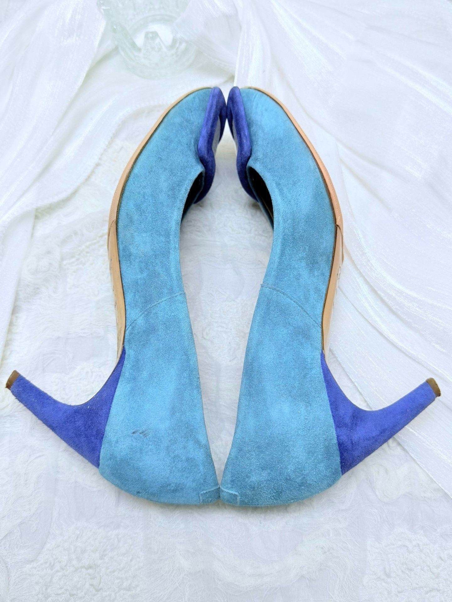 Roger Vivier Roger Vivier Limited Blue Lowtop Sneakers us_5-5 Women Size US 5.5 / IT 35.5 - 4 Thumbnail