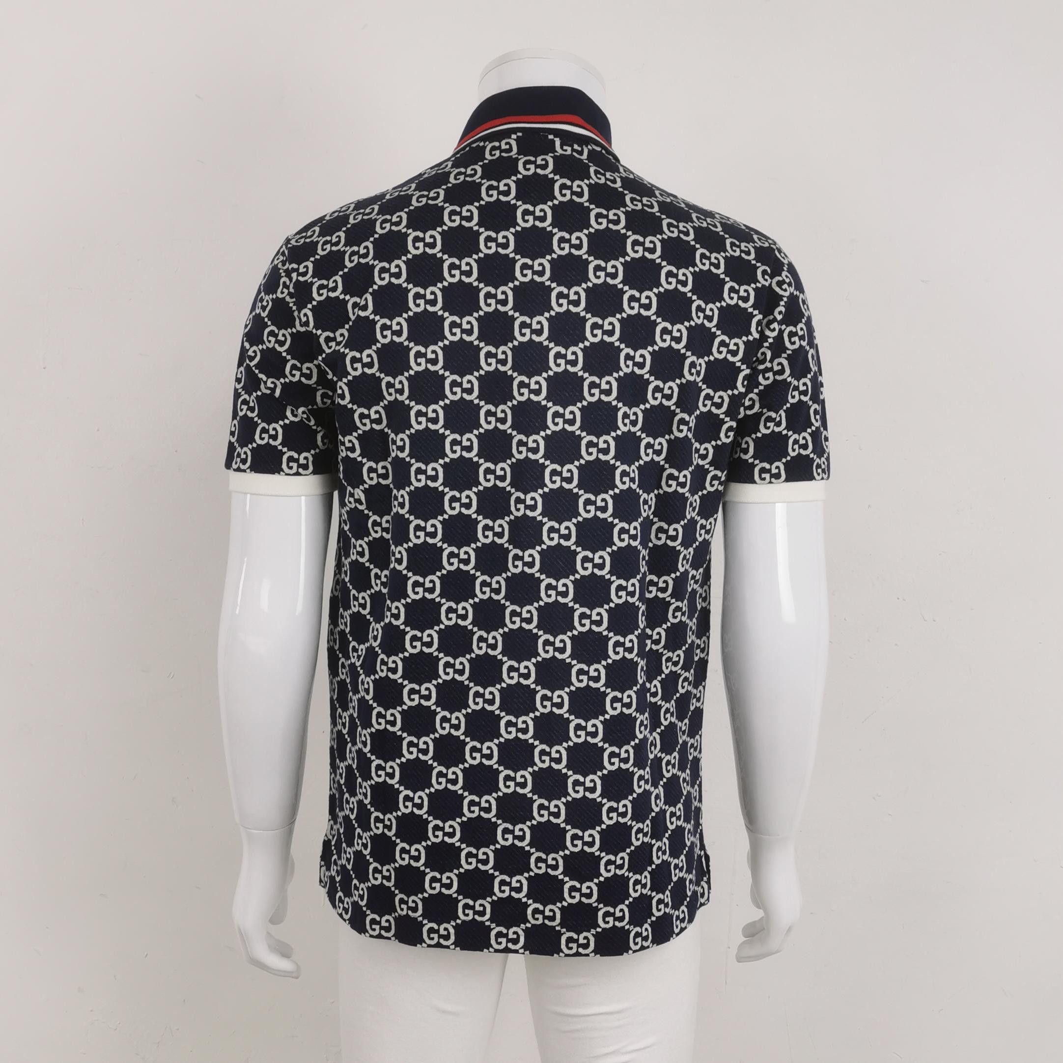 Gucci Gucci Double G Monogram Polo Shirt Size S Size US S / EU 44-46 / 1 - 2 Thumbnail