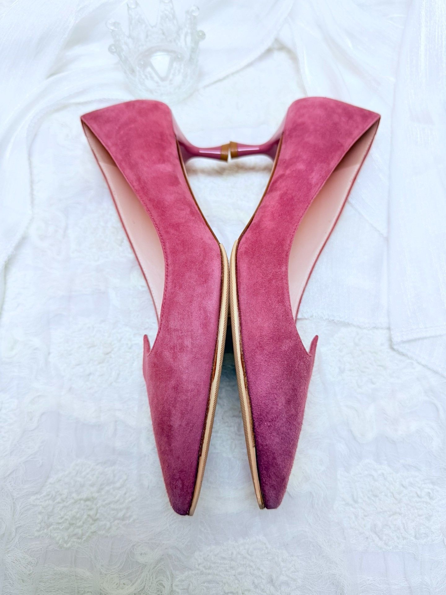 Roger Vivier Roger Vivier Retro Pink Lowtop Sneakers us_6 Women Size US 6 / IT 36 - 6 Thumbnail