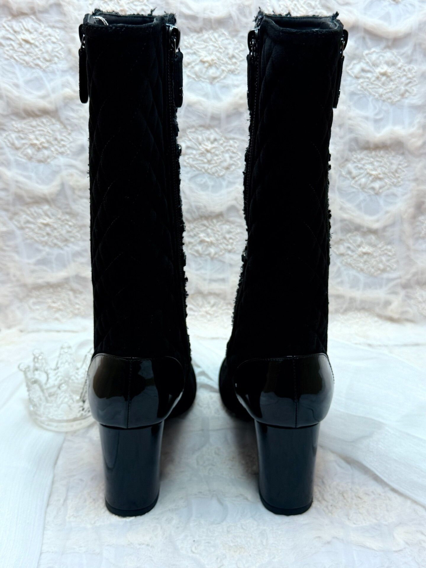 Chanel Chanel Knit Gray Boots us_5-5 Women Size US 5.5 / IT 35.5 - 6 Thumbnail