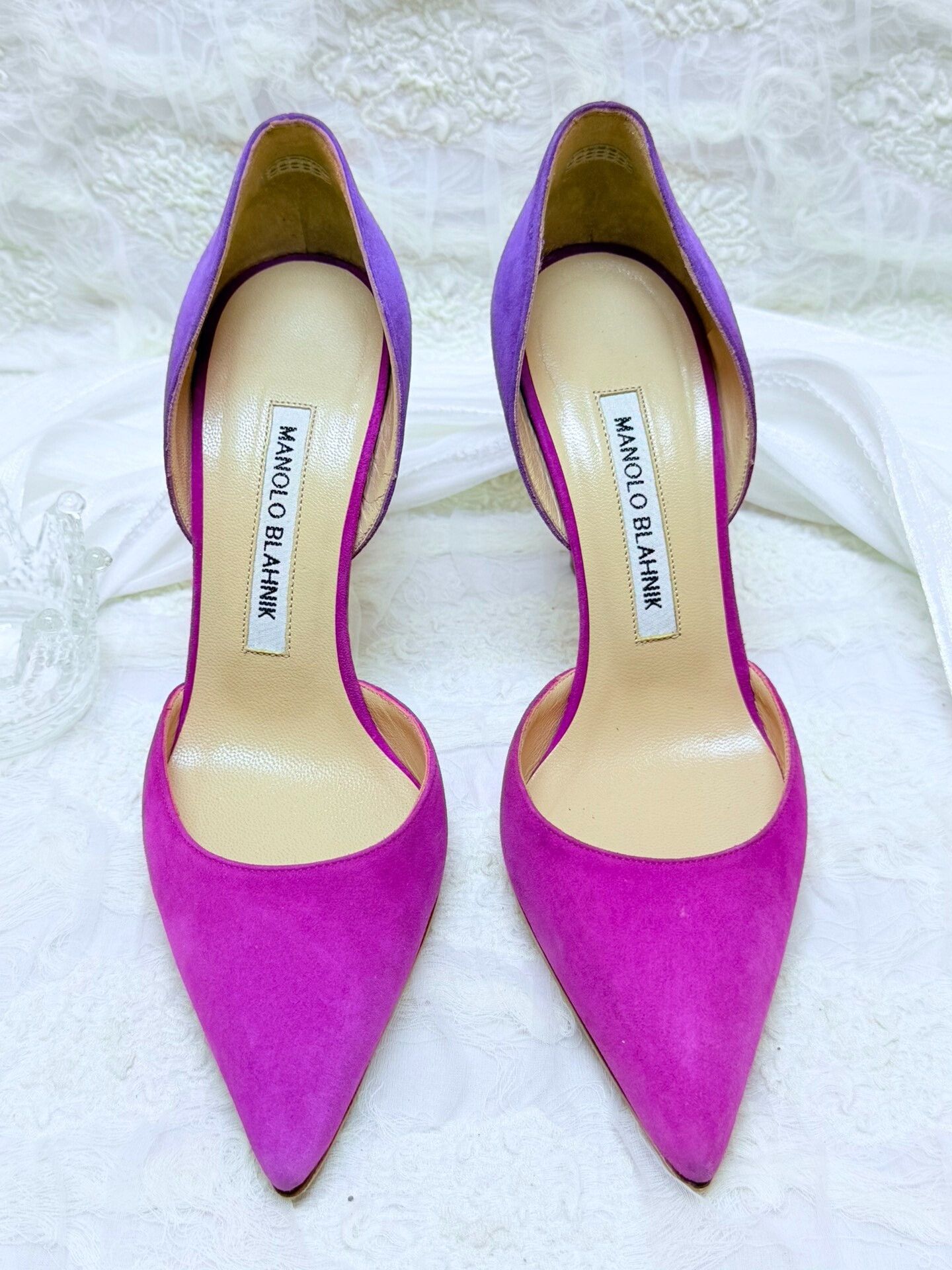 Manolo Blahnik Manolo Blahnik Purple Lowtop Sneakers us_5-5 Women Size US 5.5 / IT 35.5 - 3 Thumbnail