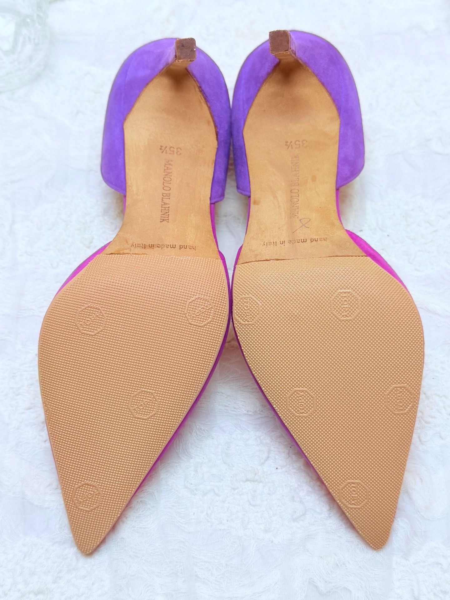 Manolo Blahnik Manolo Blahnik Purple Lowtop Sneakers us_5-5 Women Size US 5.5 / IT 35.5 - 6 Thumbnail
