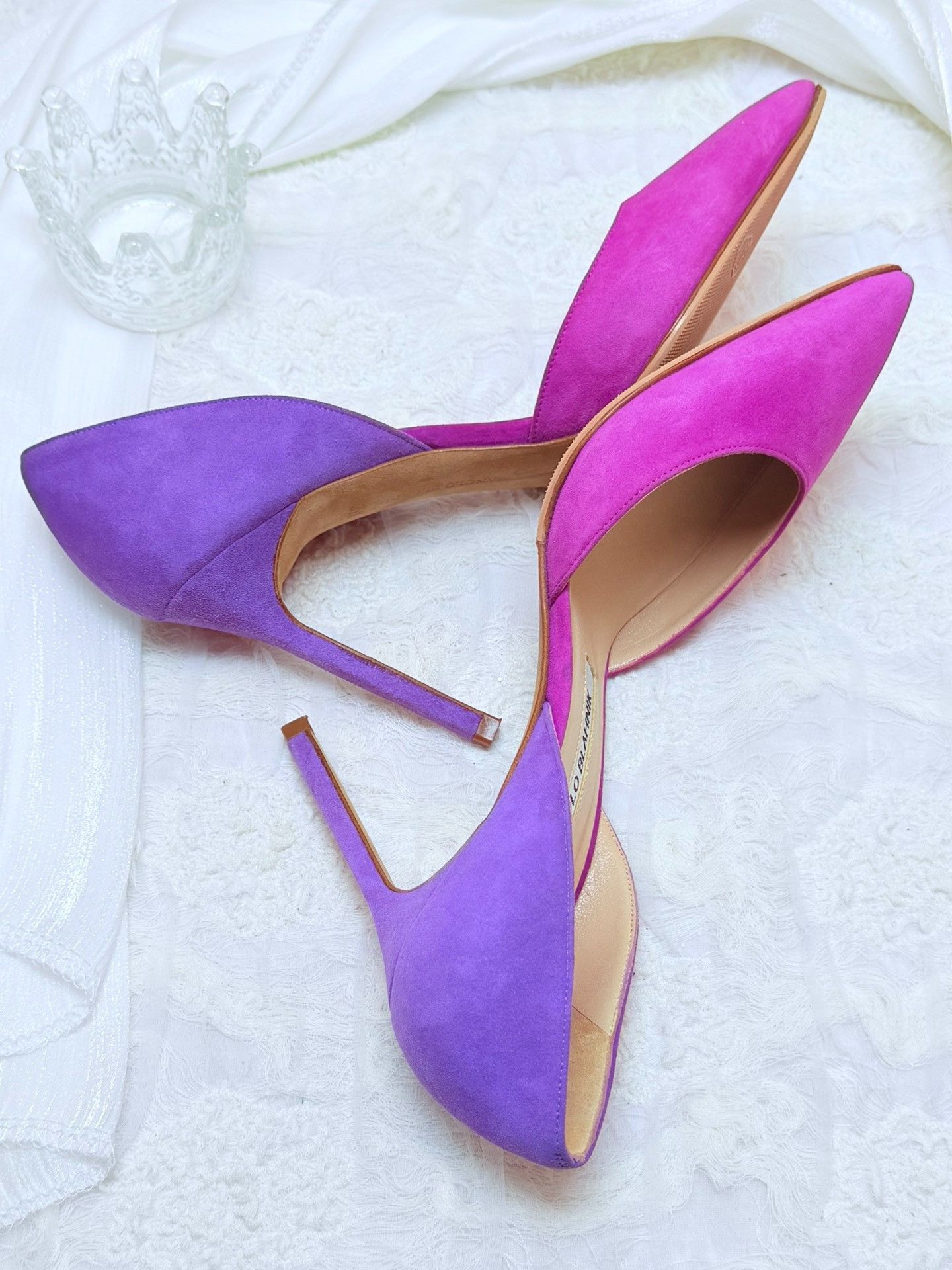 Manolo Blahnik Manolo Blahnik Purple Lowtop Sneakers us_5-5 Women Size US 5.5 / IT 35.5 - 5 Thumbnail