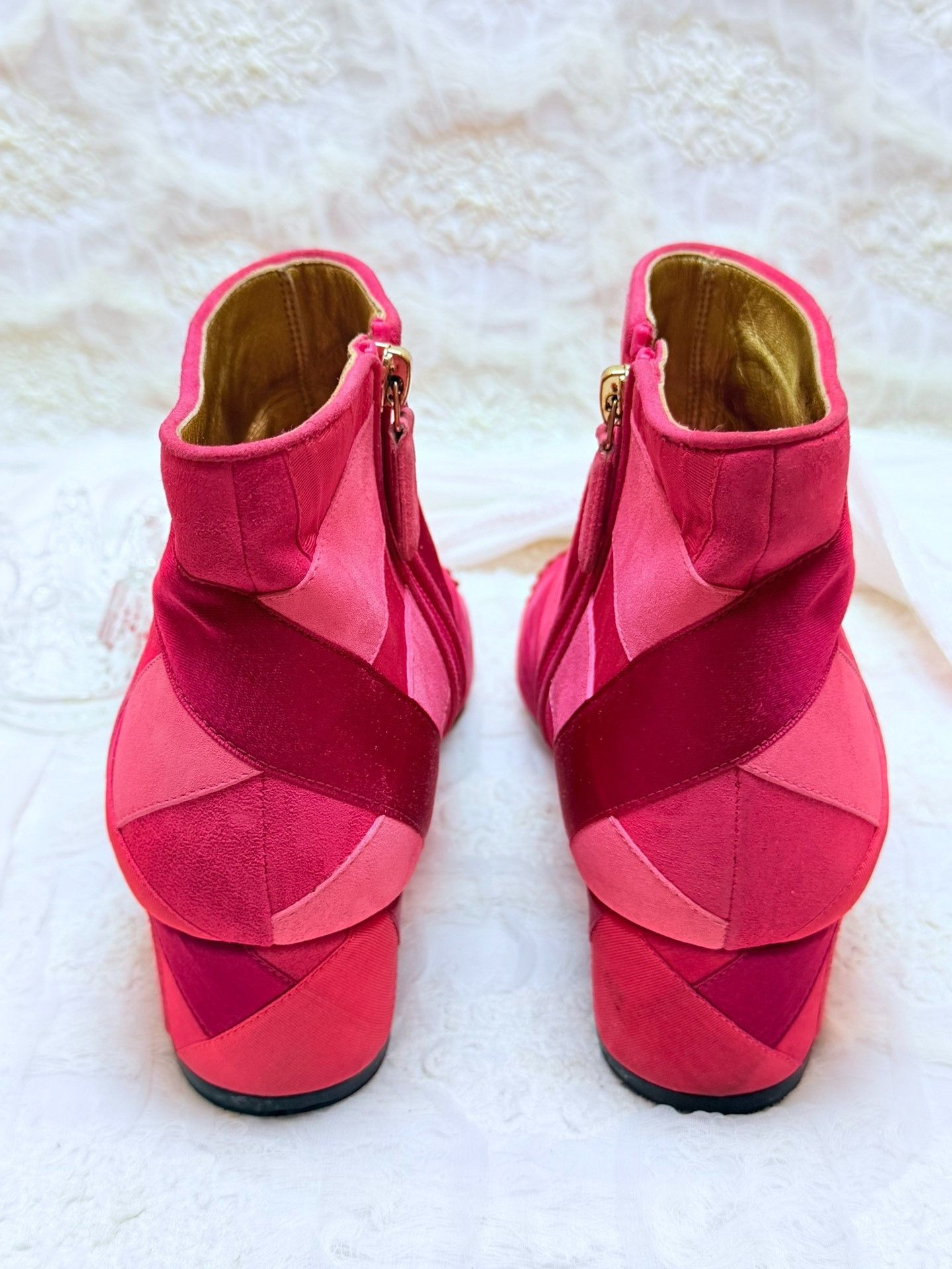 Chanel Chanel Patchwork Pink Boots us_7-5 Women Size US 7.5 / IT 37.5 - 5 Thumbnail