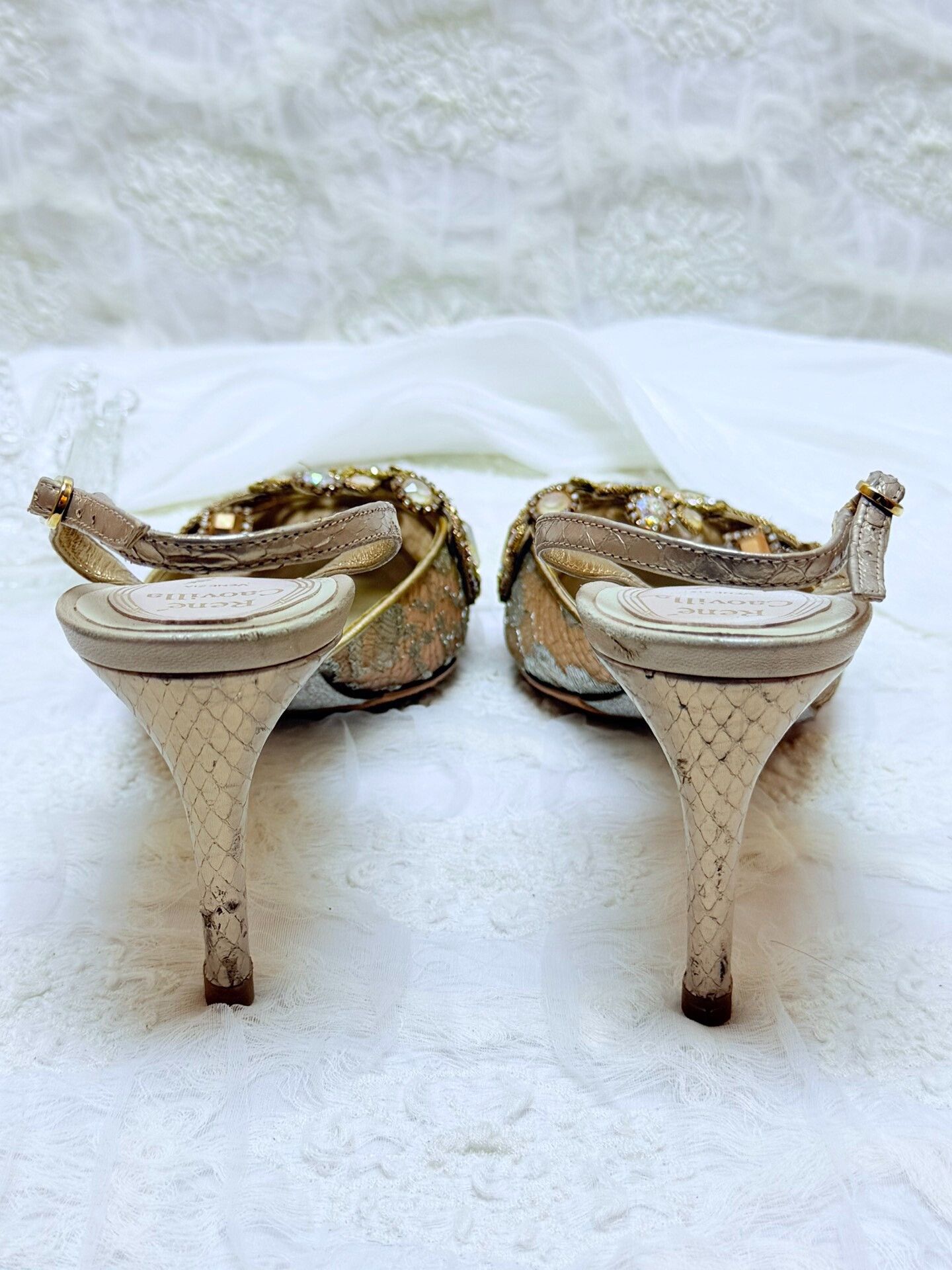 Rene Caovilla Rene Caovilla White Lowtop Sneakers us_6-5 Women Size US 6.5 / IT 36.5 - 4 Thumbnail