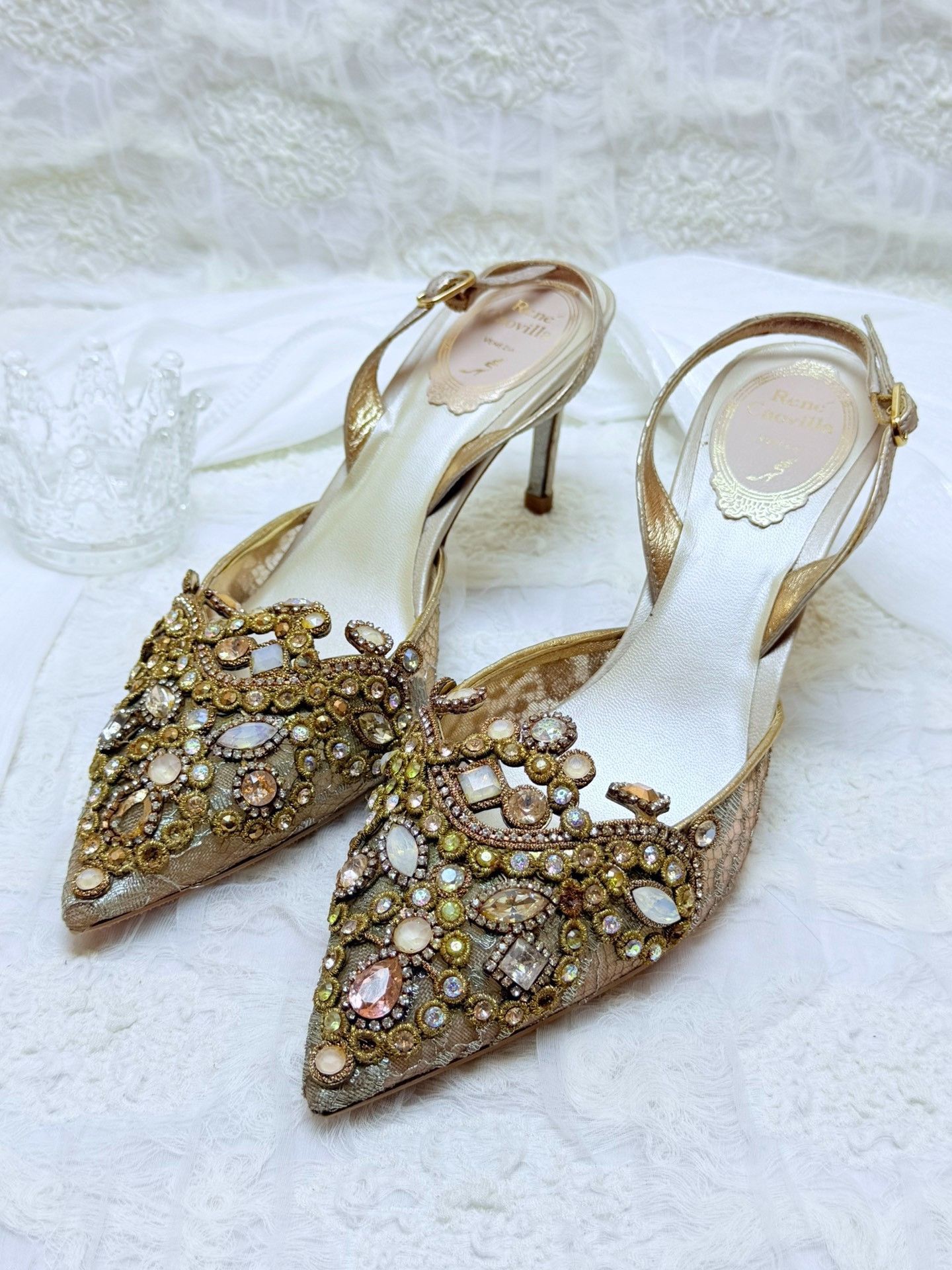 Rene Caovilla Rene Caovilla White Lowtop Sneakers us_6-5 Women Size US 6.5 / IT 36.5 - 2 Thumbnail