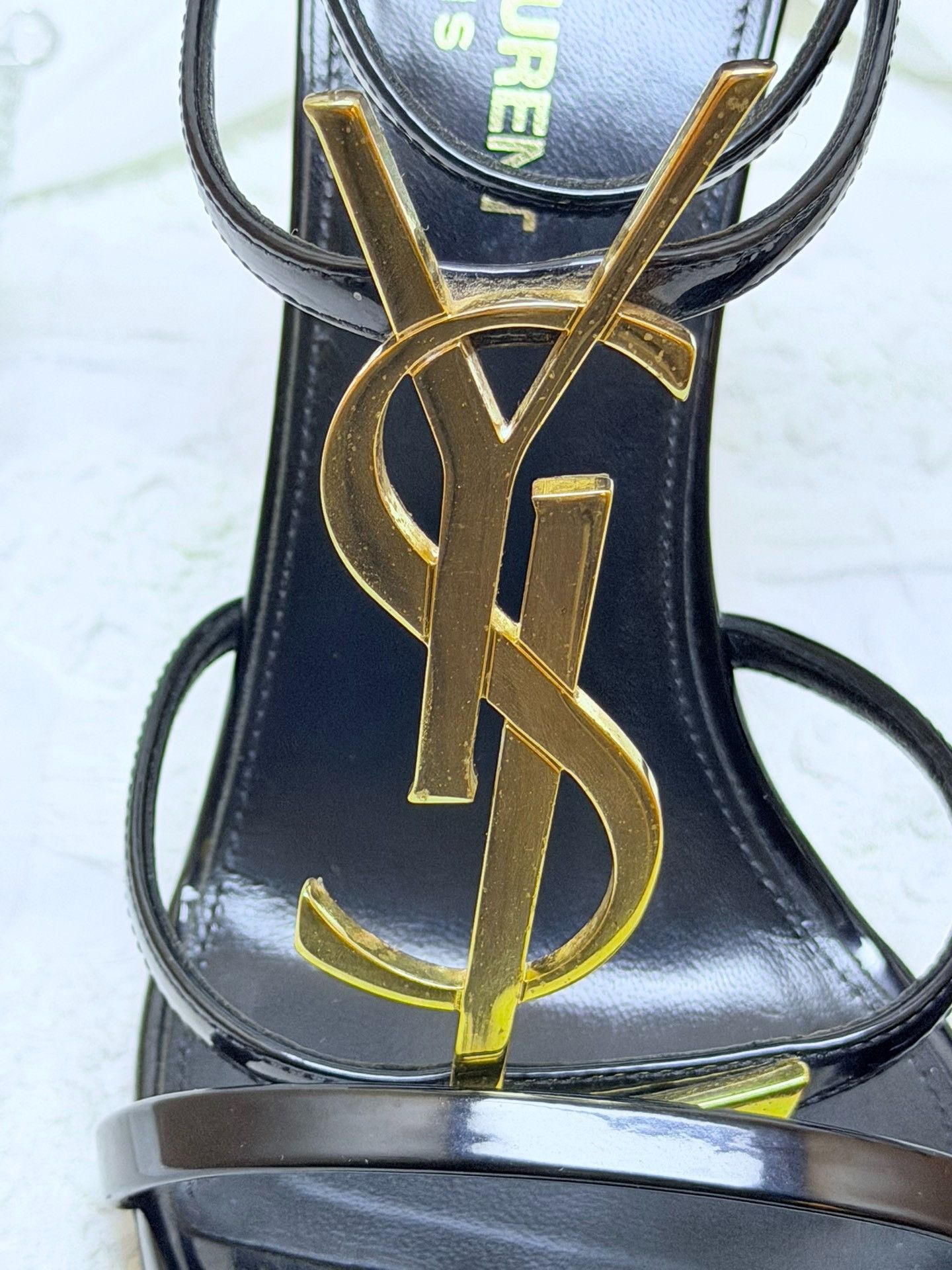 Saint Laurent Paris Saint Laurent Paris Retro Black Sandals us_8-5 Women Size US 8.5 / IT 38.5 - 5 Thumbnail