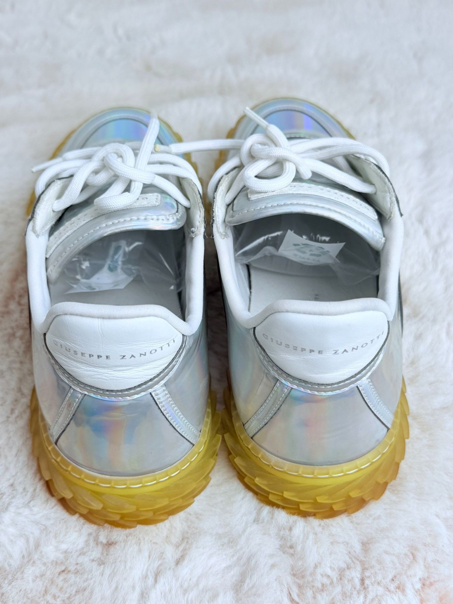 Giuseppe Zanotti Giuseppe Zanotti Clear Silver Lowtop Sneakers 7 Men Size US 7 / EU 40 - 4 Thumbnail
