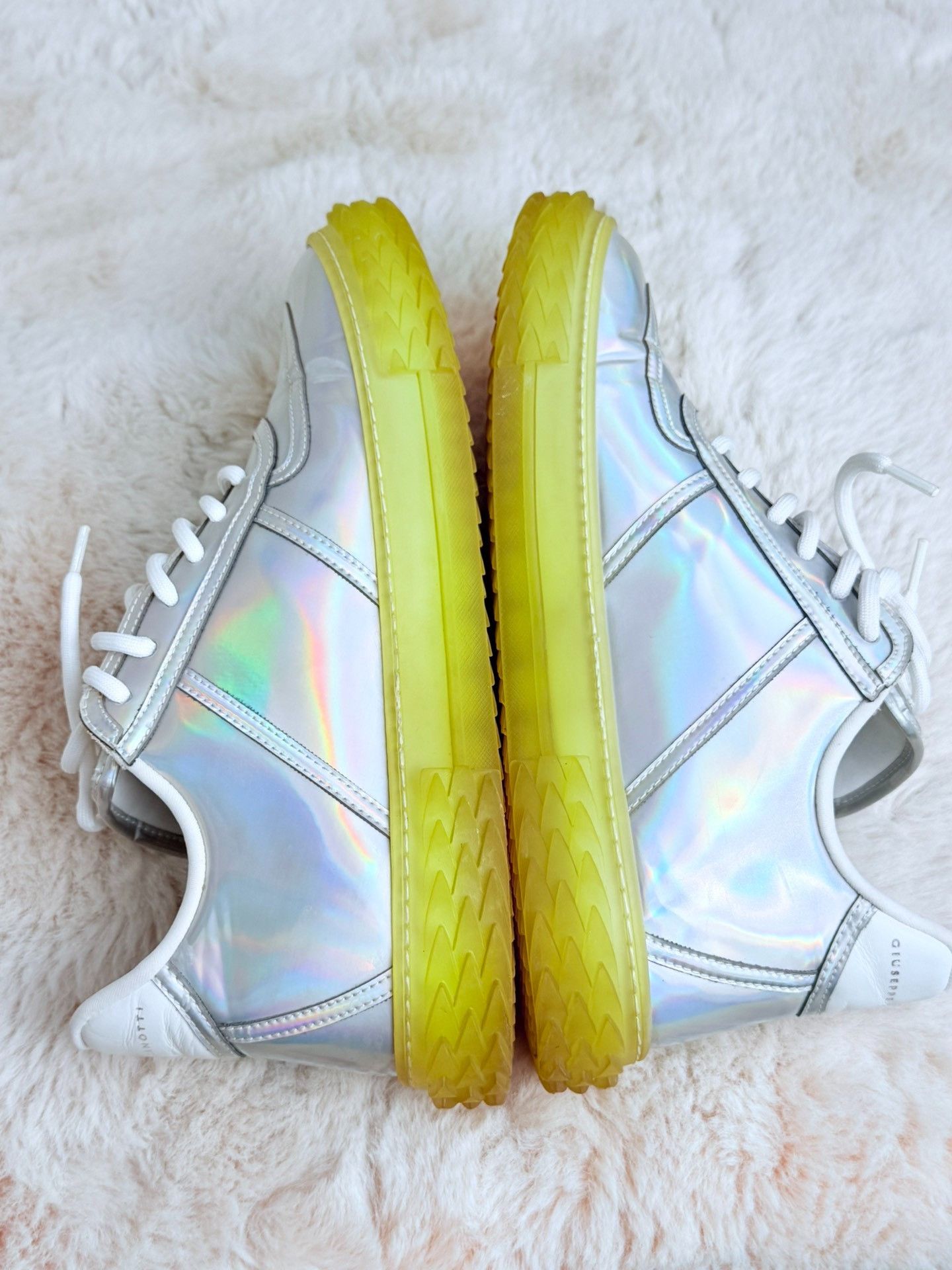 Giuseppe Zanotti Giuseppe Zanotti Clear Silver Lowtop Sneakers 7 Men Size US 7 / EU 40 - 5 Thumbnail