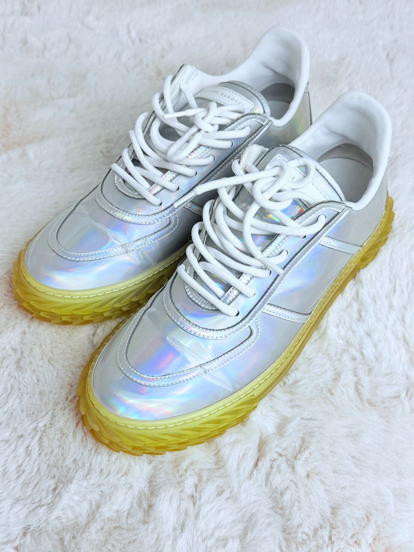 Giuseppe Zanotti Giuseppe Zanotti Clear Silver Lowtop Sneakers 7 Men Size US 7 / EU 40 - 2 Thumbnail