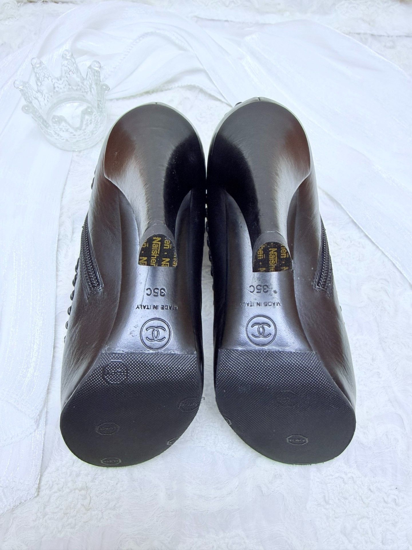 Chanel Chanel Knit Black Boots us_5 Women Size US 5 / IT 35 - 7 Thumbnail