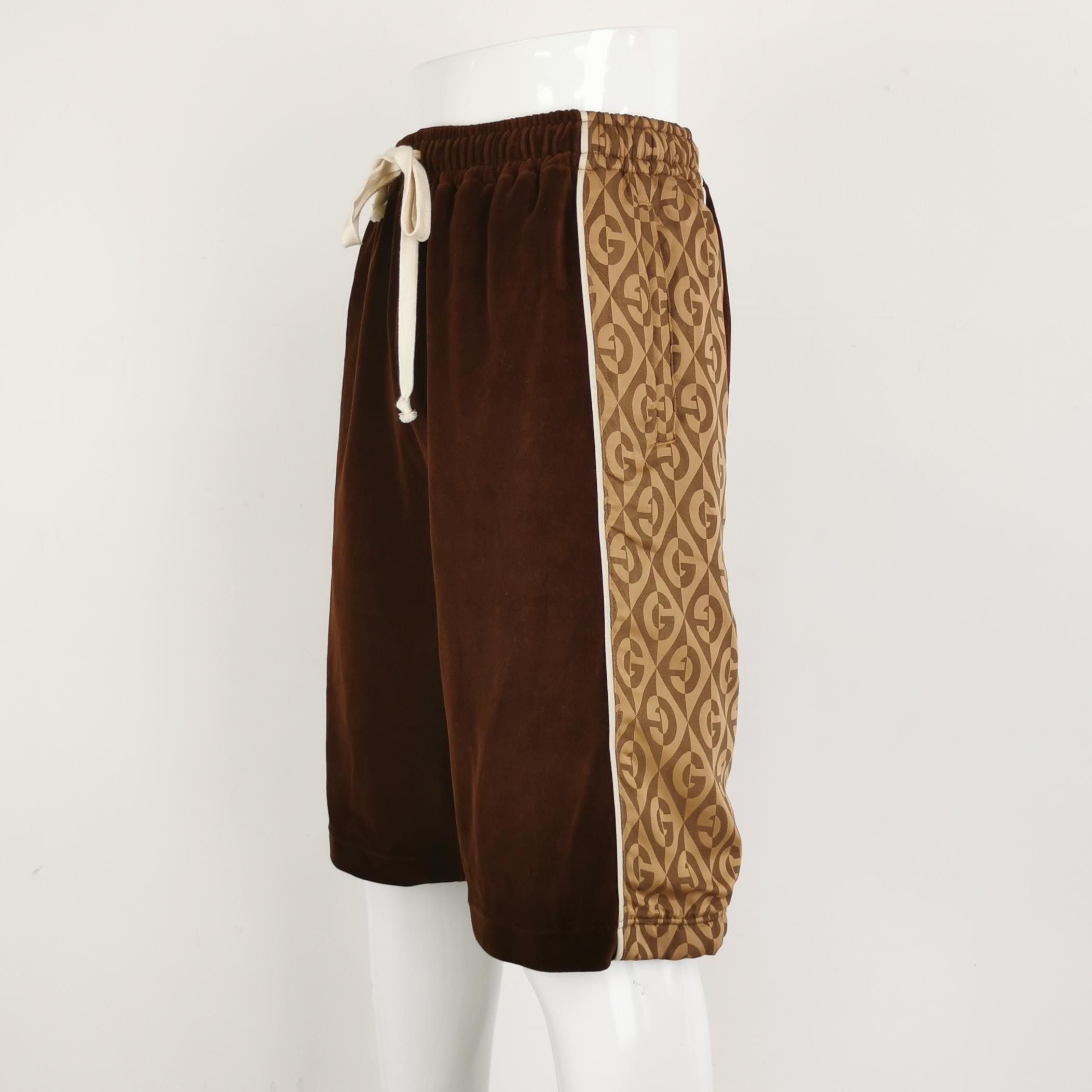 Gucci Gucci Monogram Side Panel Velvet Shorts XL Size US 36 / EU 52 - 2 Thumbnail