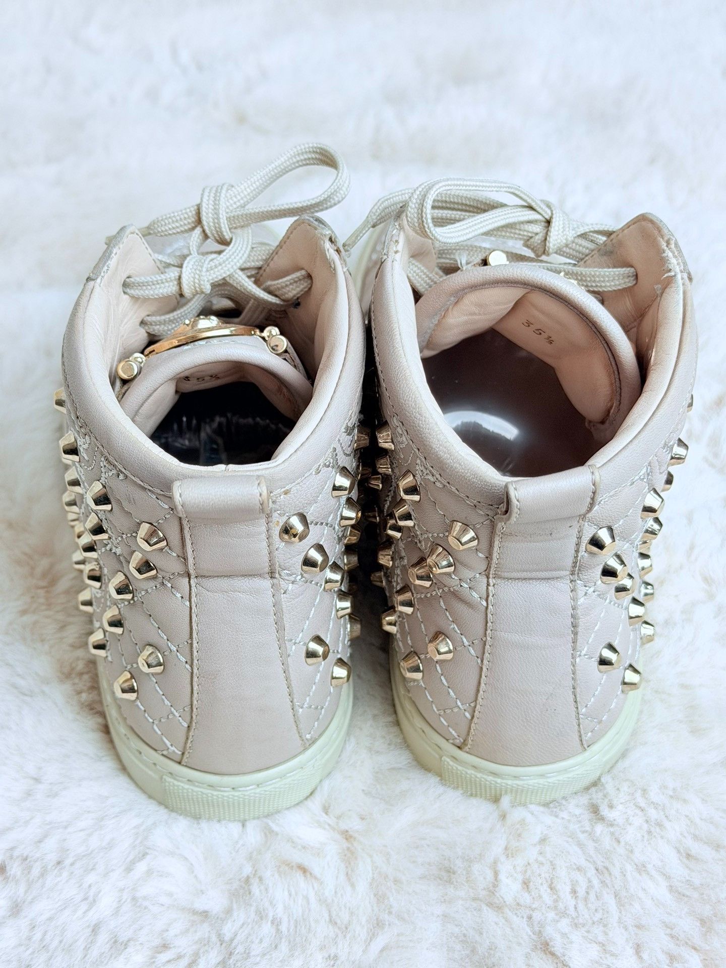 Versace Versace Gray Hitop Sneakers us_5-5 Women Size US 5.5 / IT 35.5 - 4 Thumbnail