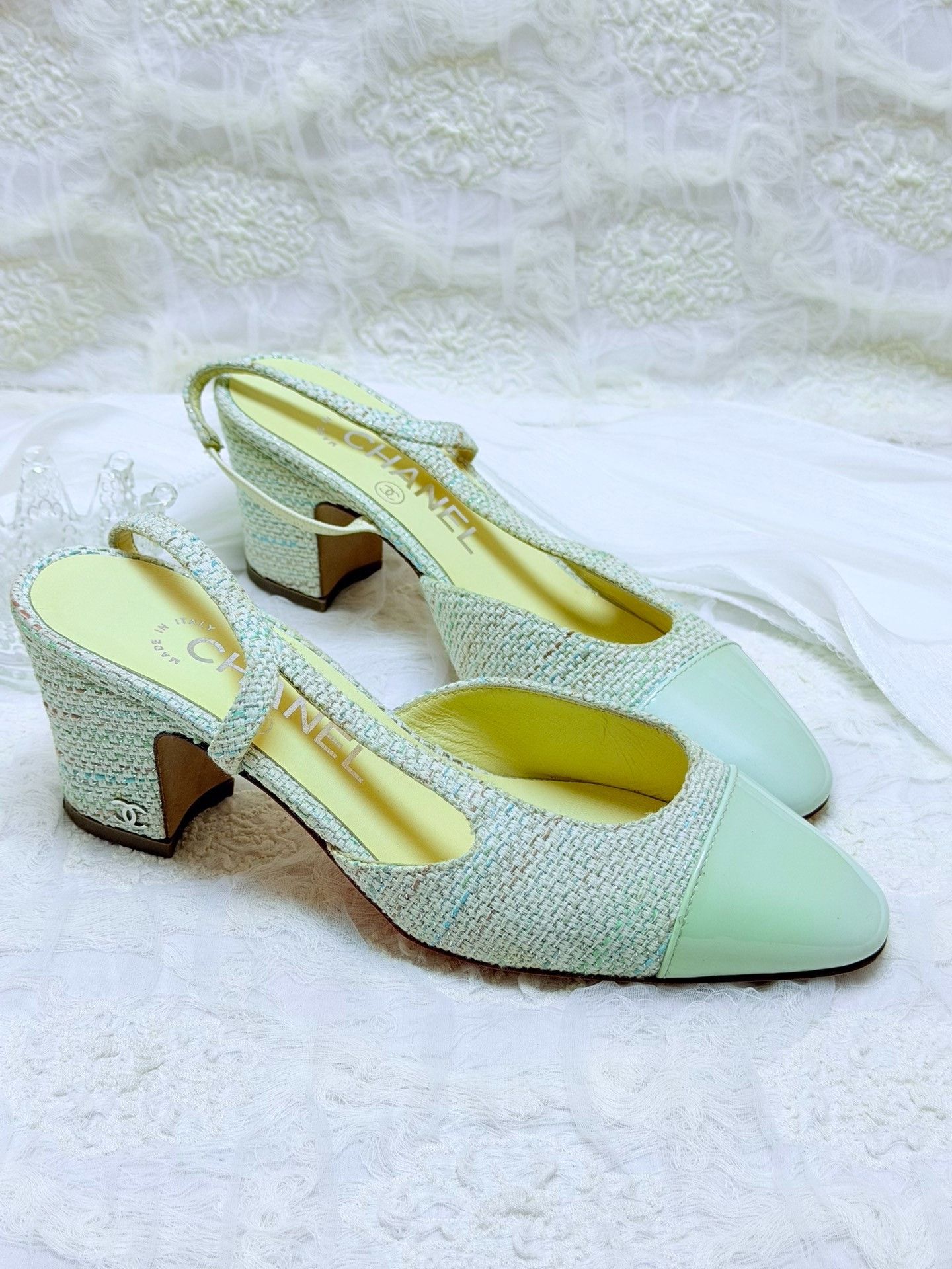 Chanel Chanel Green Sandals it_34-5 Women Size US 4.5 / IT 34.5 - 2 Thumbnail