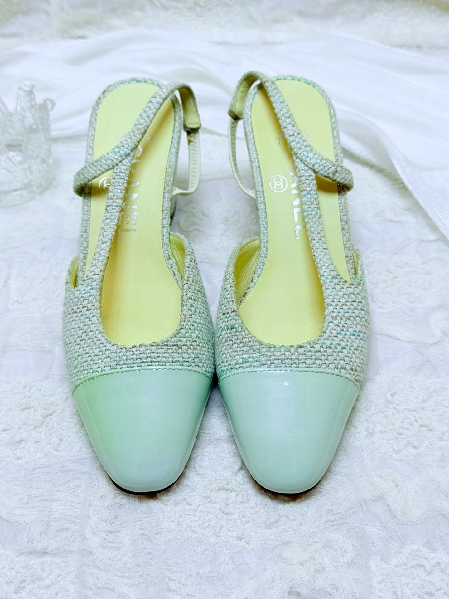 Chanel Chanel Green Sandals it_34-5 Women Size US 4.5 / IT 34.5 - 3 Thumbnail