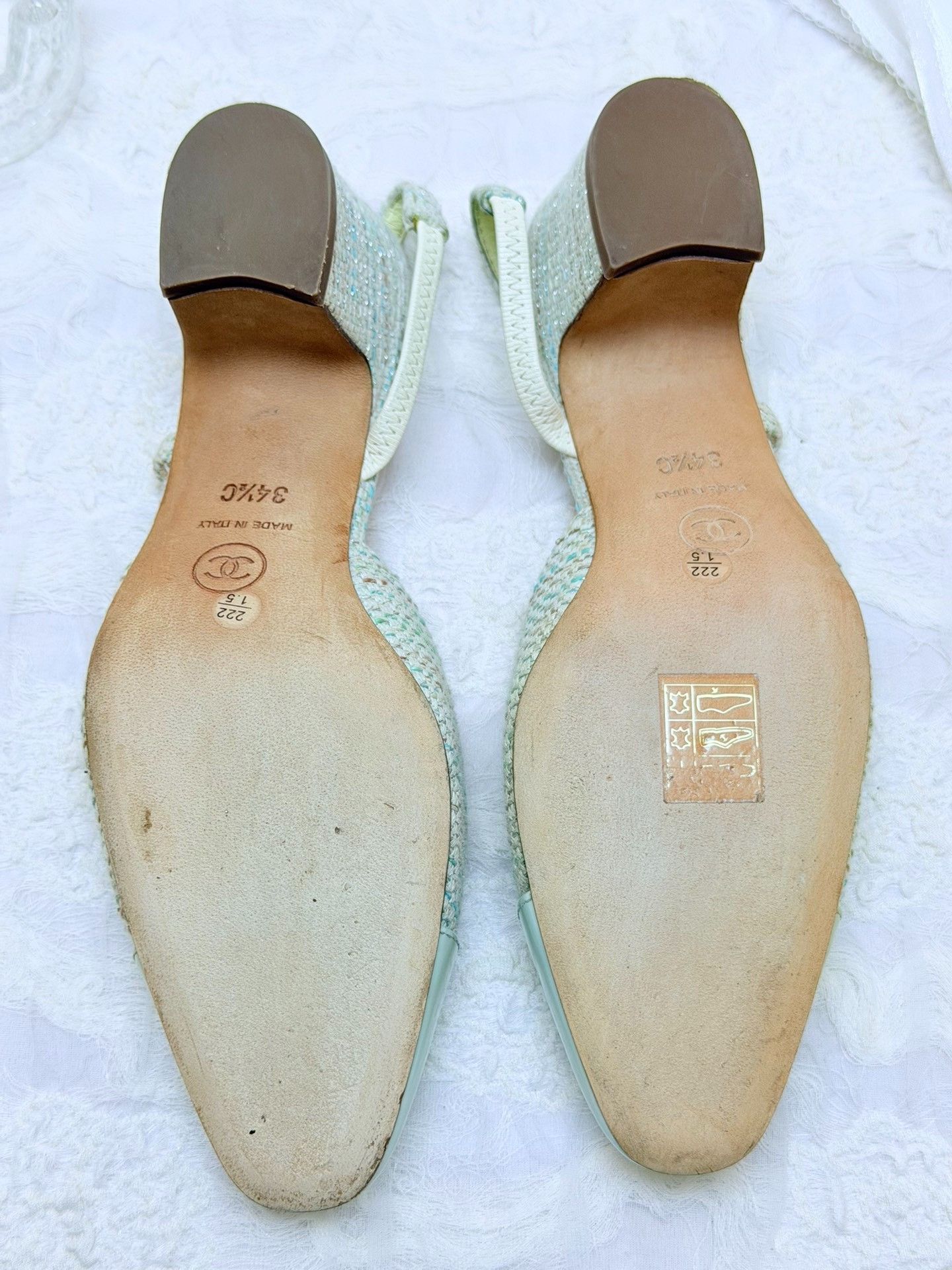 Chanel Chanel Green Sandals it_34-5 Women Size US 4.5 / IT 34.5 - 6 Thumbnail