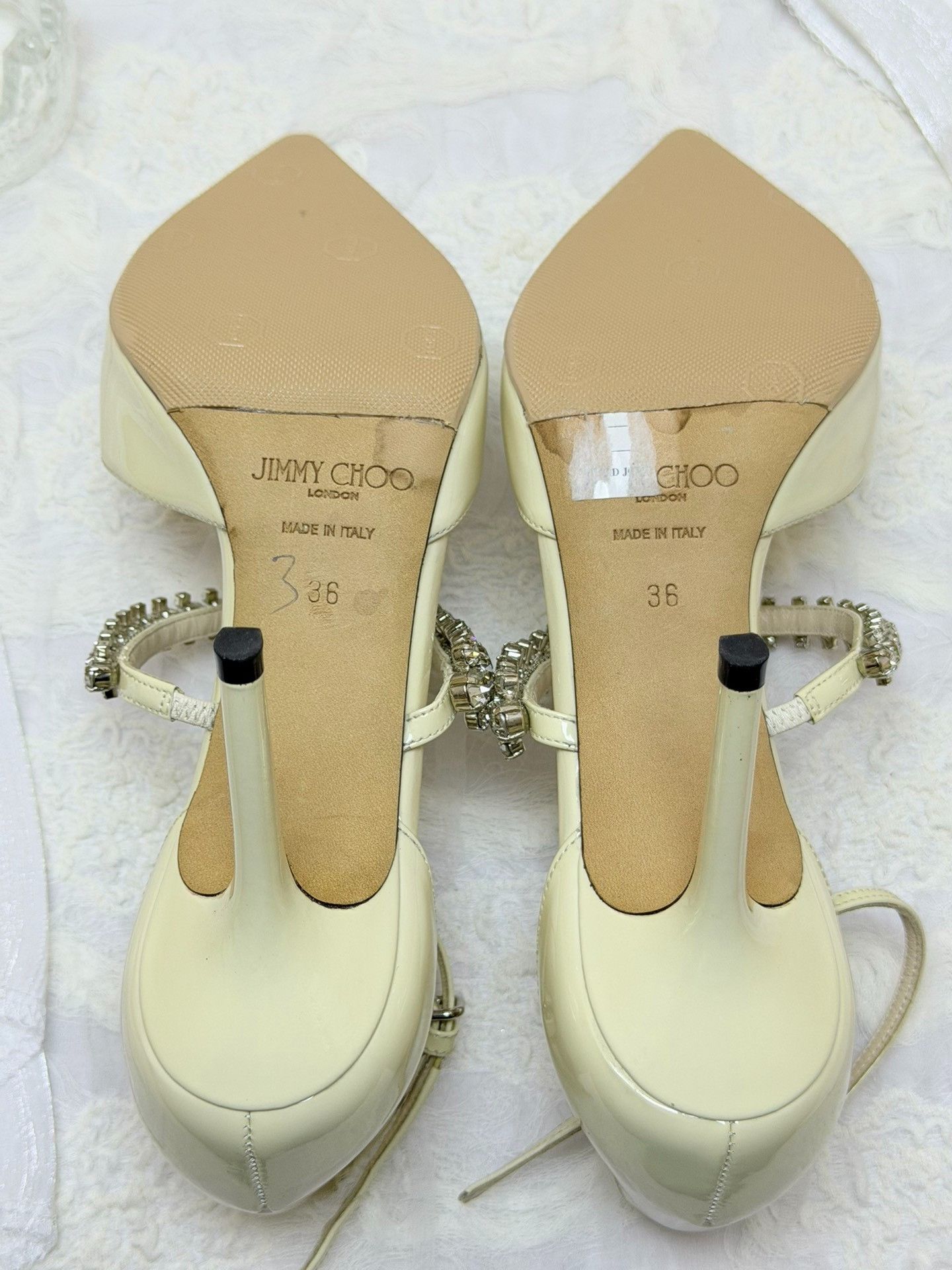 Jimmy Choo Jimmy Choo White Sandals us_6 Women Size US 6 / IT 36 - 5 Thumbnail