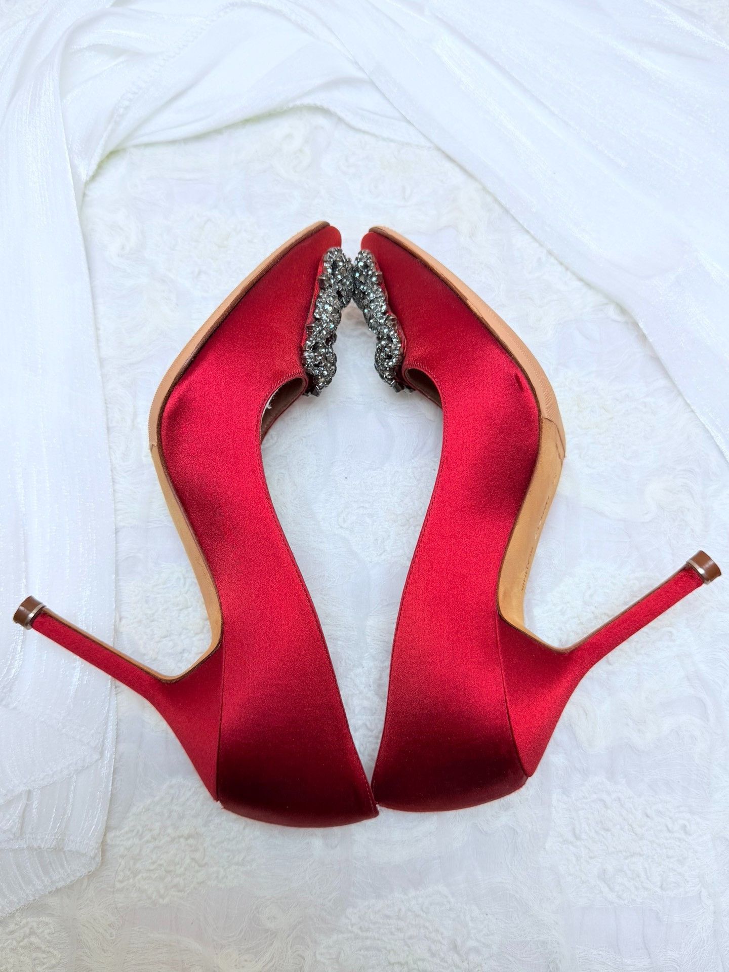Manolo Blahnik Manolo Blahnik Red Lowtop Sneakers us_5 Women Size US 5 / IT 35 - 4 Thumbnail