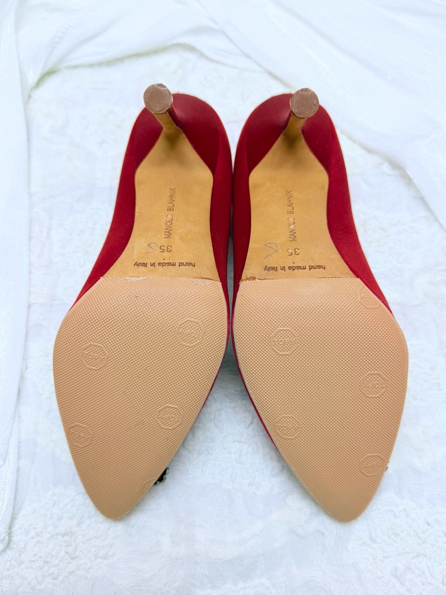Manolo Blahnik Manolo Blahnik Red Lowtop Sneakers us_5 Women Size US 5 / IT 35 - 6 Thumbnail