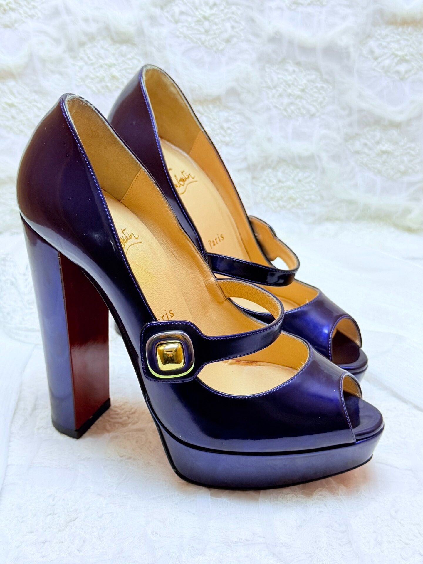 Christian Louboutin Christian Louboutin Purple Lowtop Sneakers us_8-5 Women Size US 8.5 / IT 38.5 - 2 Thumbnail
